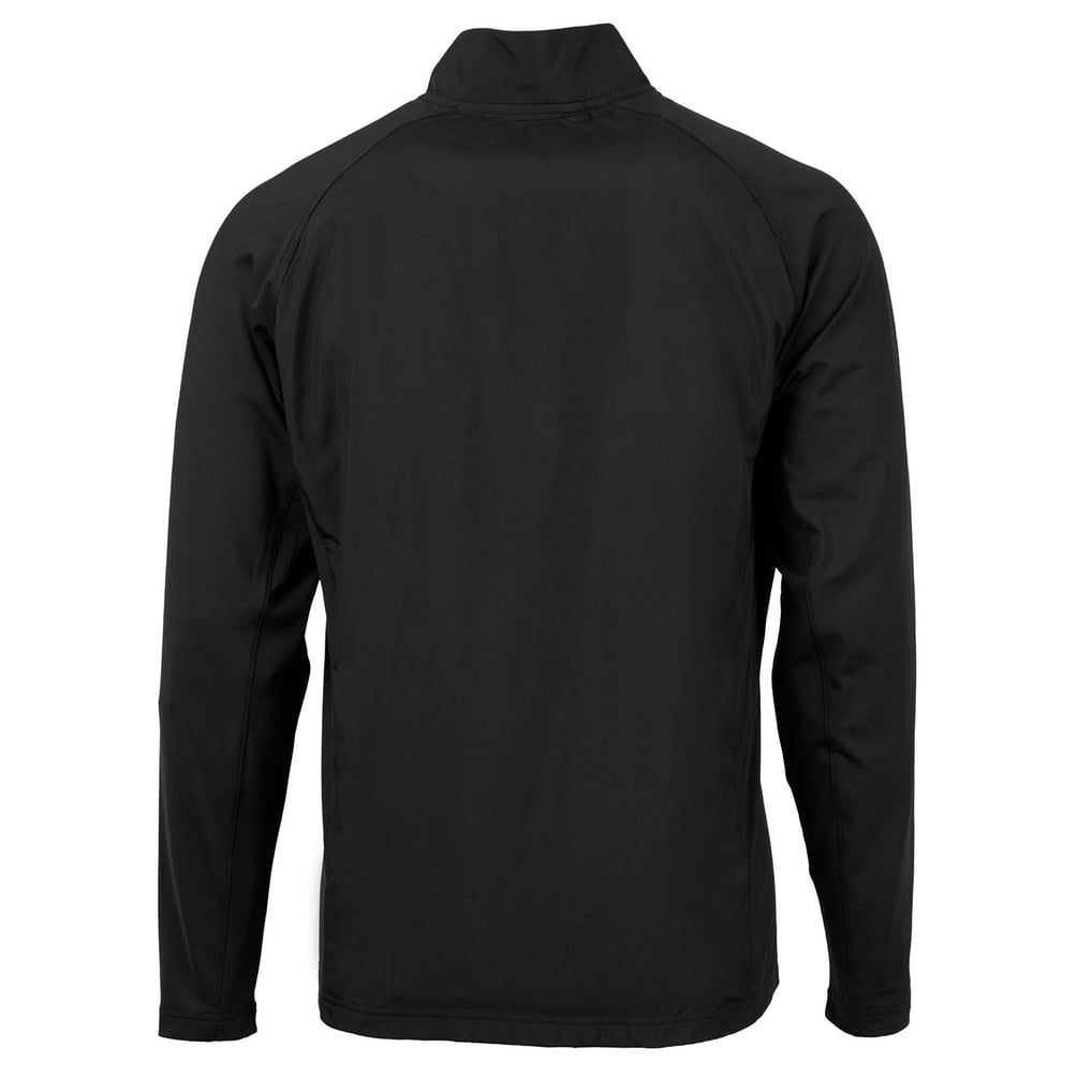 Texas Southern Tigers Cutter & Buck Big & Tall Adapt Eco Knit Hybrid Recycled Full-Zip Jacket - Black