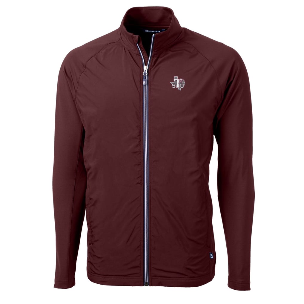 Texas Southern Tigers Cutter & Buck Adapt Eco Knit Hybrid Recycled Full-Zip Jacket - Maroon