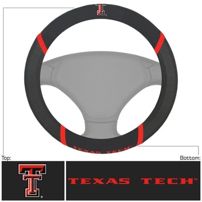 Texas Tech Red Raiders Logo Brands Steering Wheel Cover