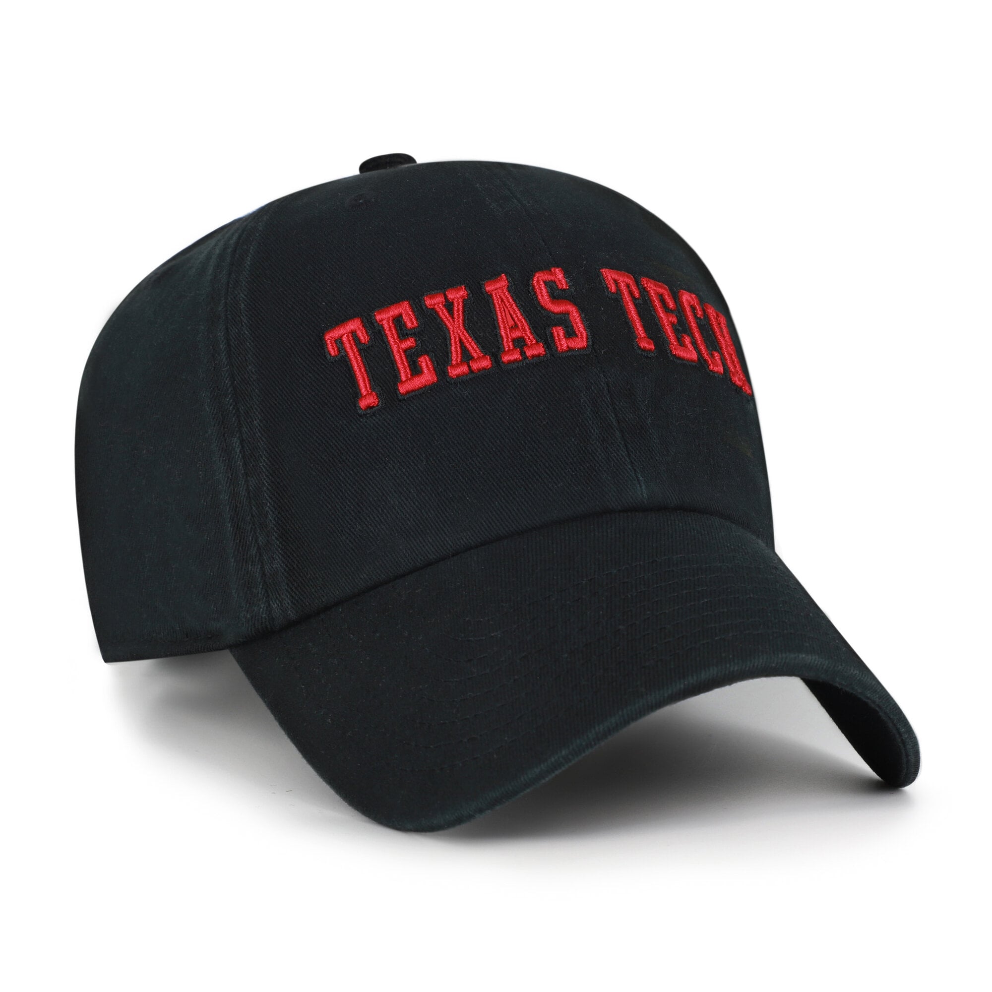 Men's '47  Black Texas Tech Red Raiders Vault Clean Up Adjustable Hat