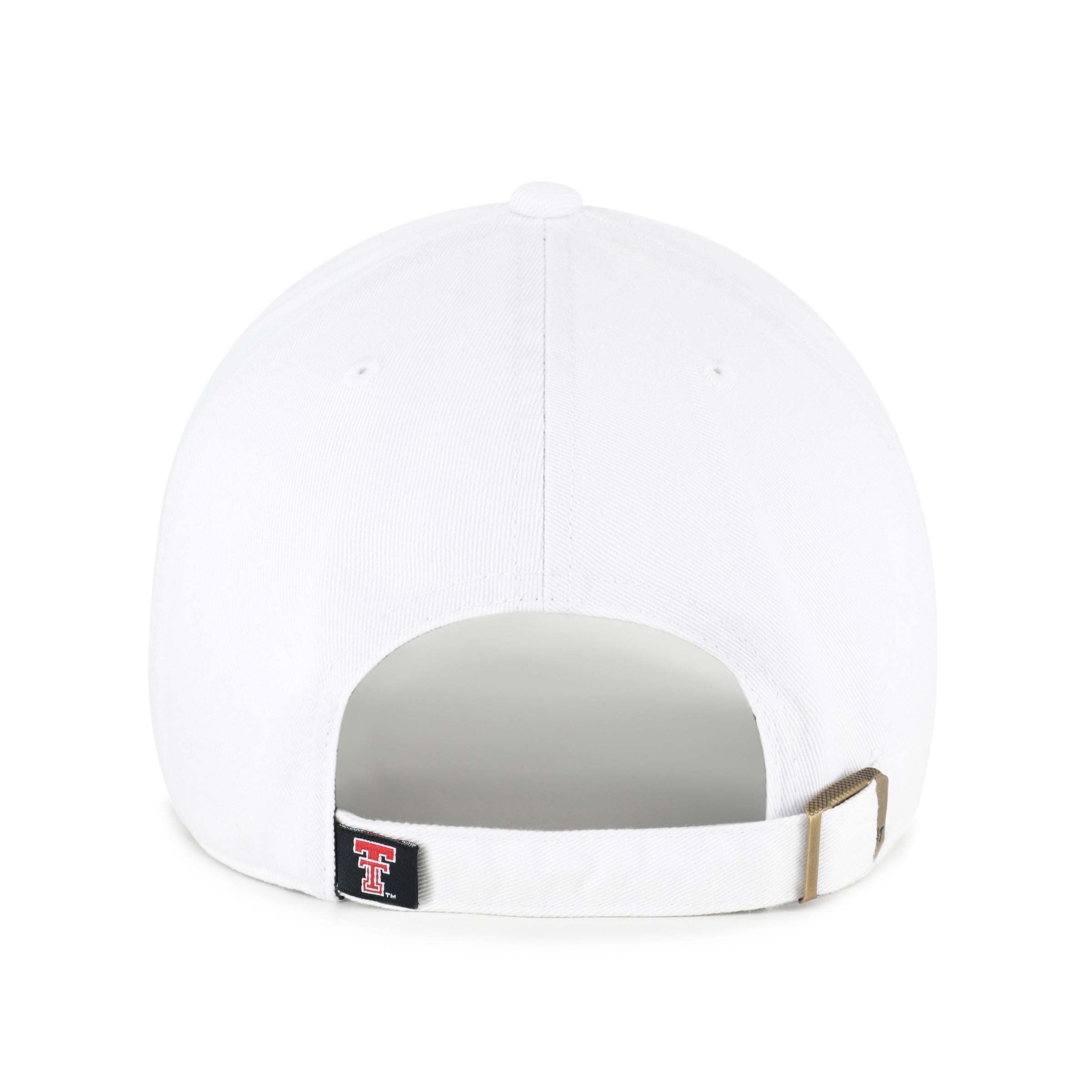 Men's '47  White Texas Tech Red Raiders Logo Clean Up Adjustable Hat