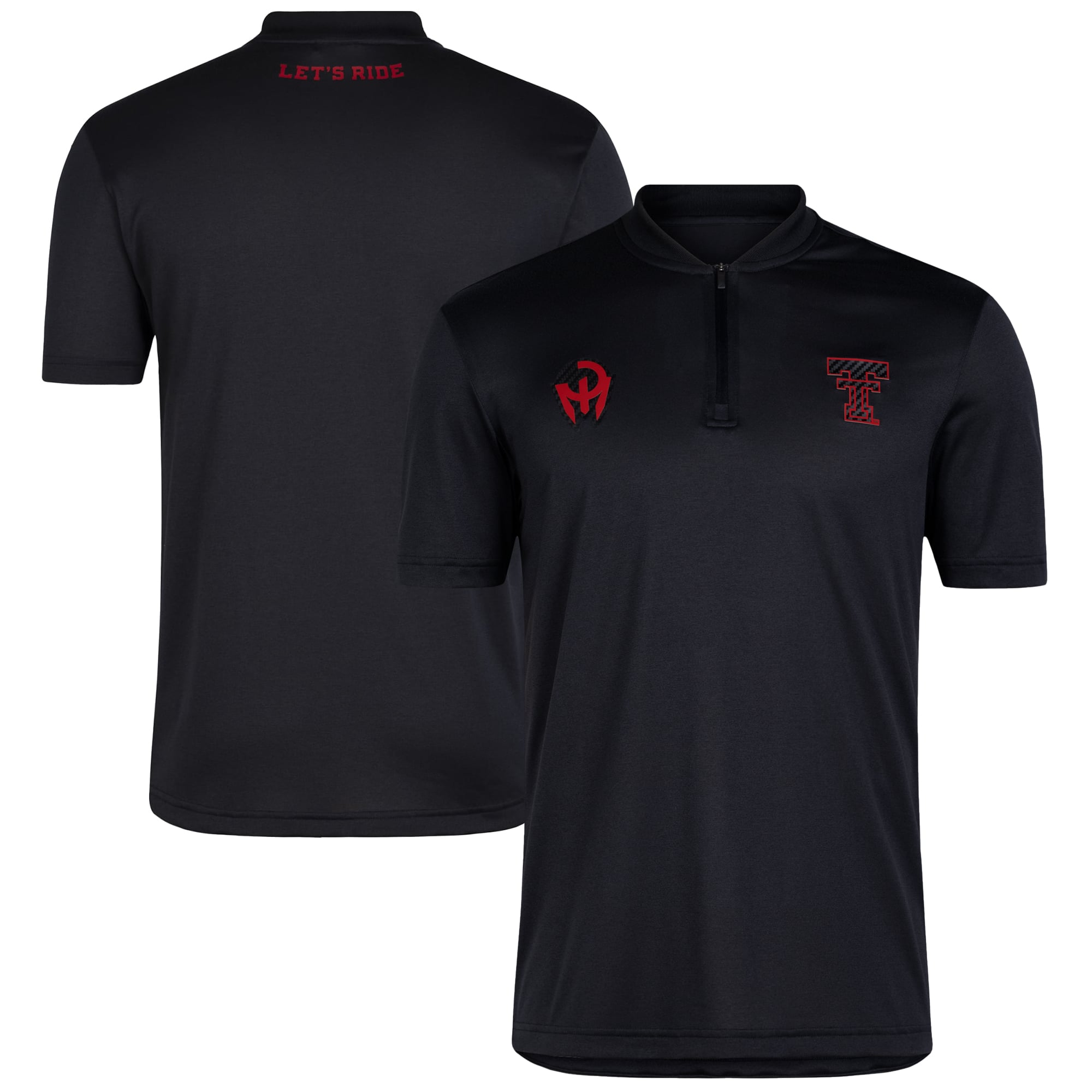 Men's adidas Black Texas Tech Red Raiders Let's Ride Polo