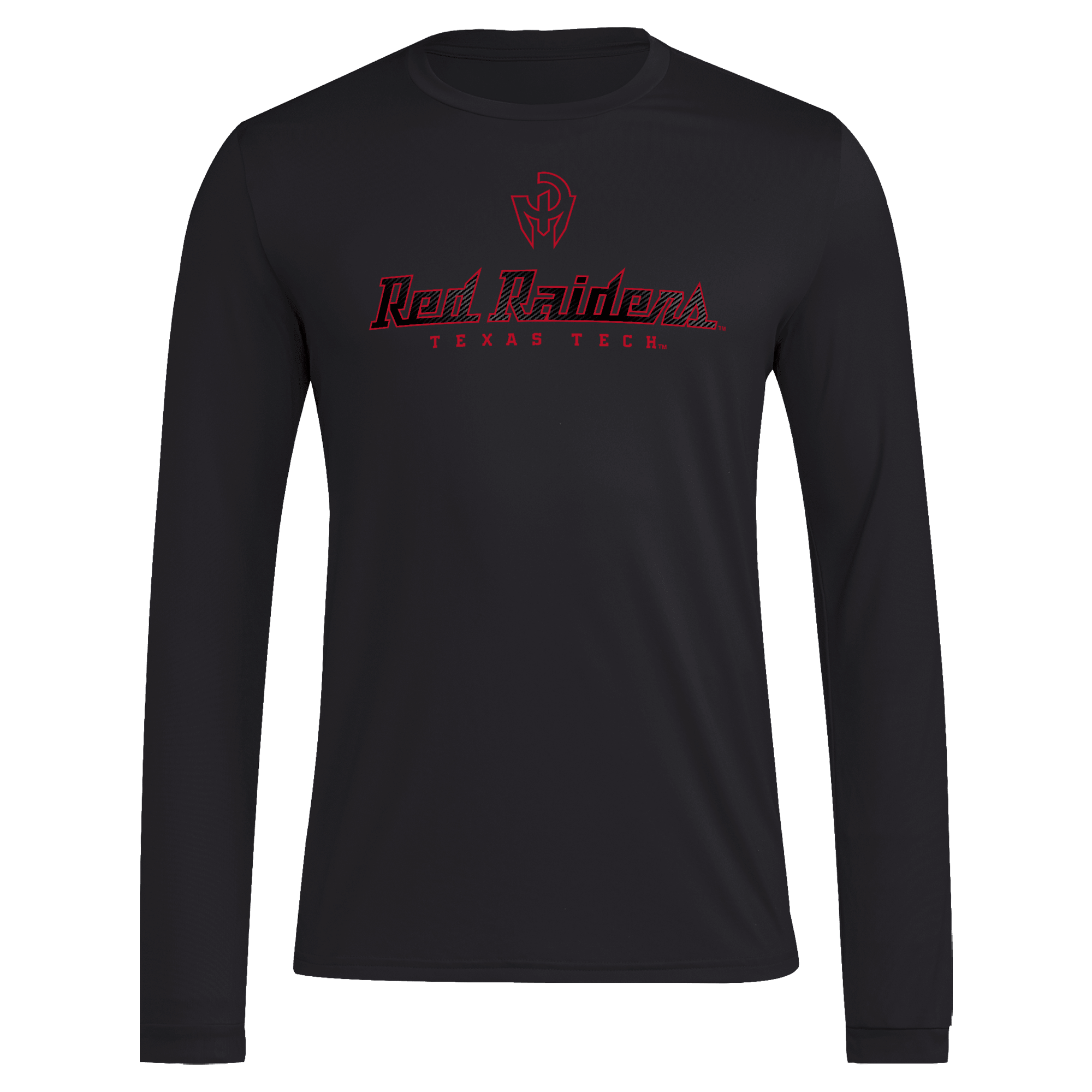 Men's adidas Black Texas Tech Red Raiders Let's Ride Pregame Long Sleeve T-Shirt
