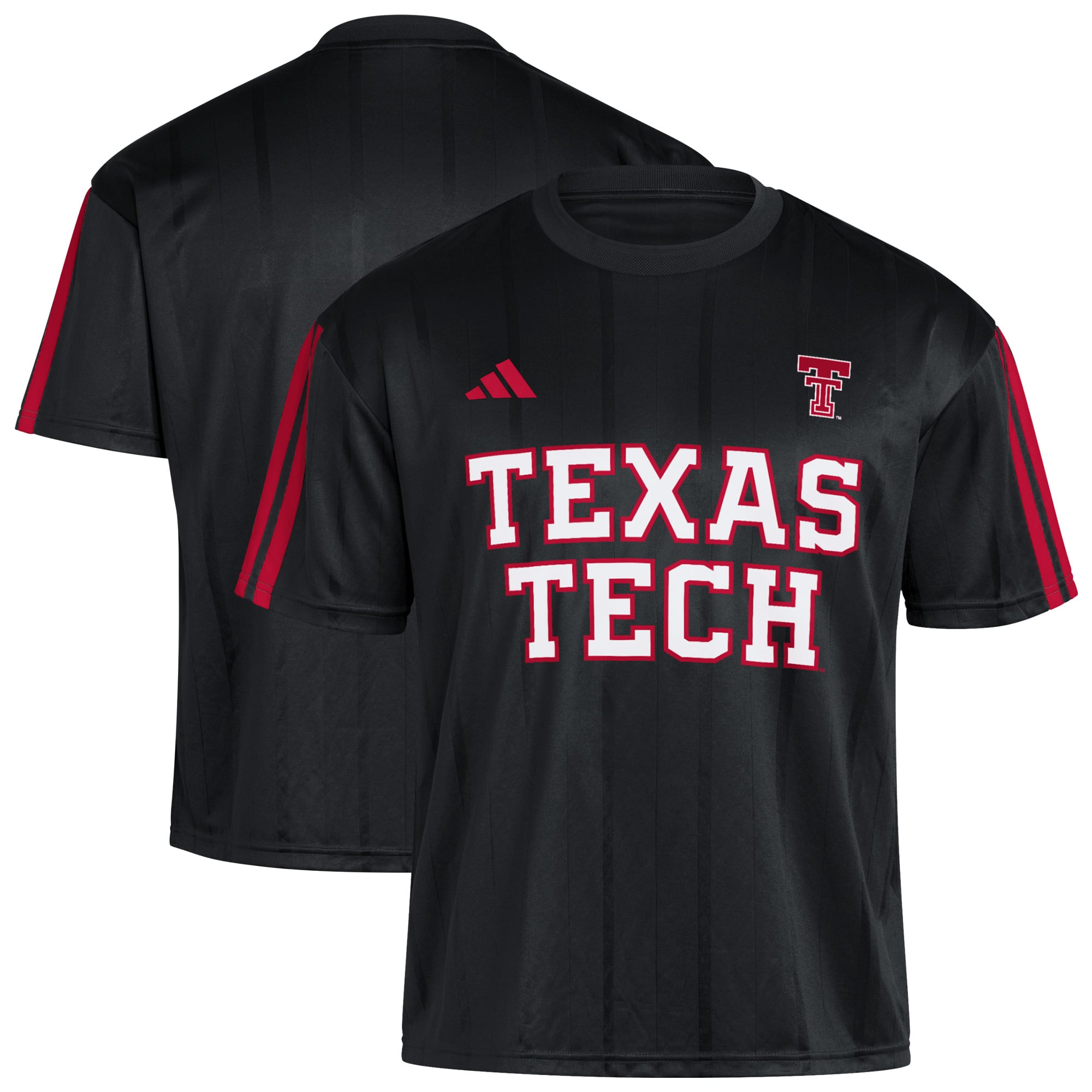 Men's adidas Black Texas Tech Red Raiders Soccer Fashion Jersey