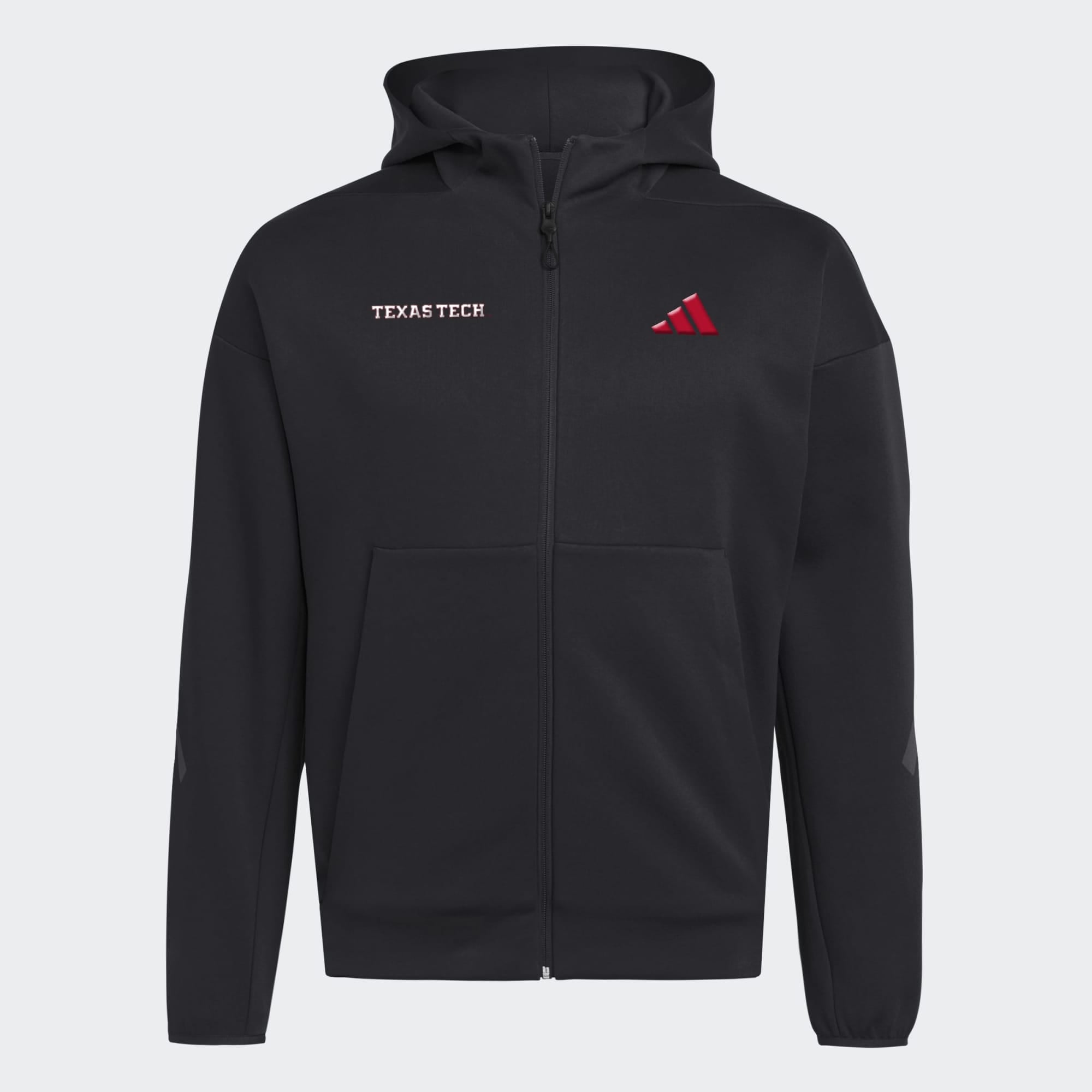 Men's adidas Black Texas Tech Red Raiders Z.N.E Full-Zip Hoodie
