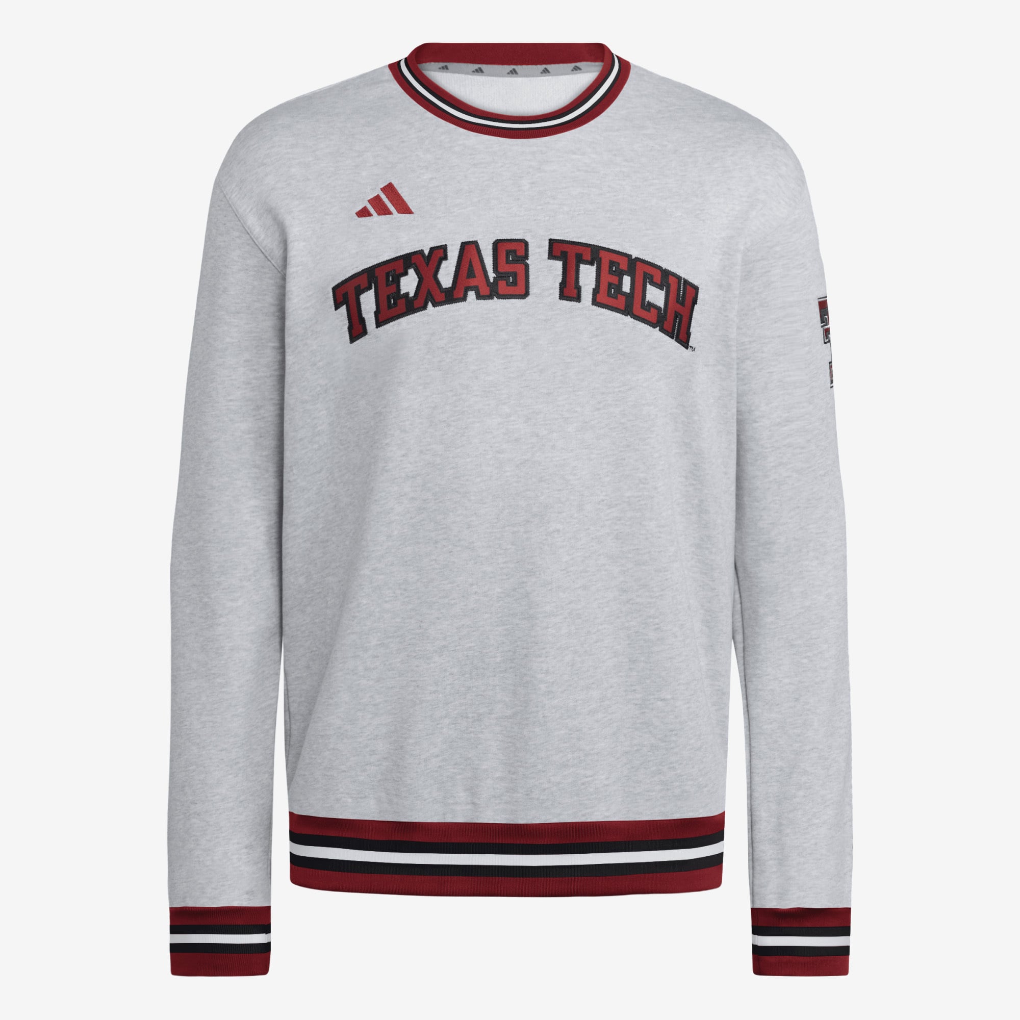 Men's adidas Gray Texas Tech Red Raiders Dugout Collection Sweatshirt
