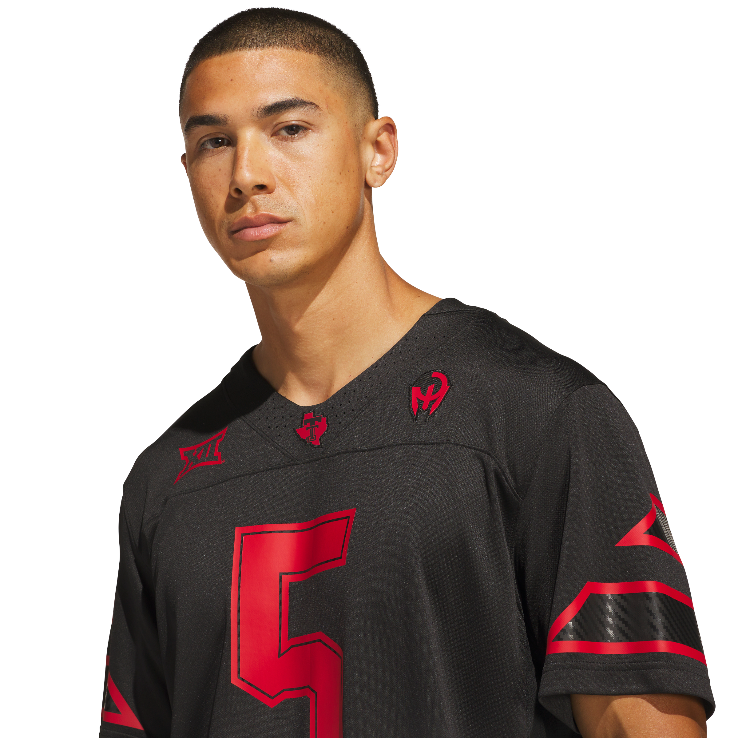 Men's adidas Patrick Mahomes Black Texas Tech Red Raiders Let's Ride Premier Jersey