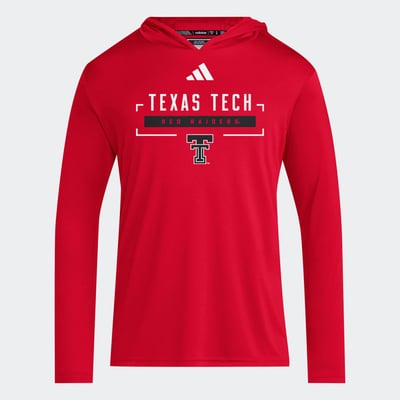 Texas Tech Red Raiders adidas D4T Long Sleeve Hooded T-Shirt - Red