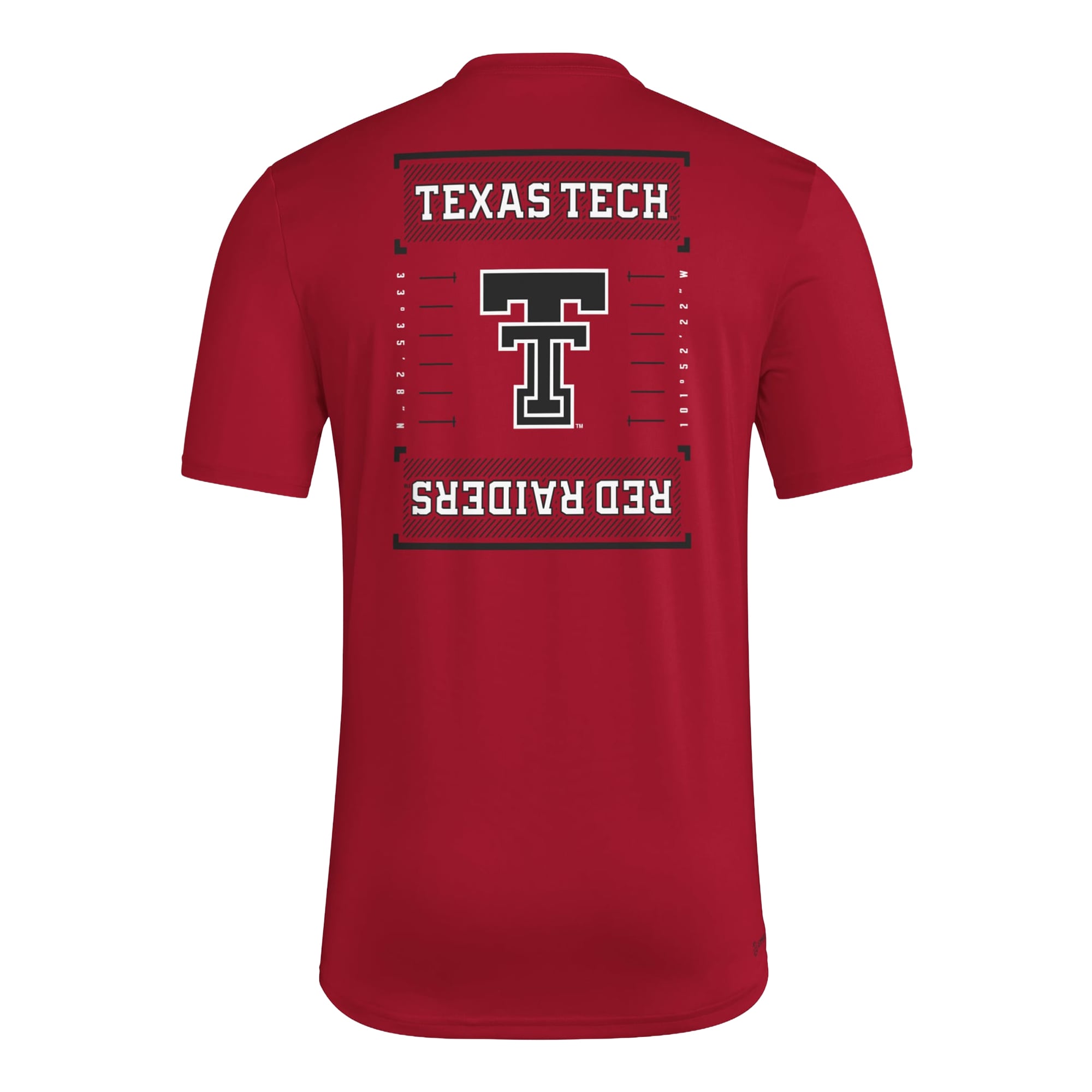 T-shirt d'avant-match adidas rouge Texas Tech Red Raiders Locker Football Icon AEROREADY pour homme