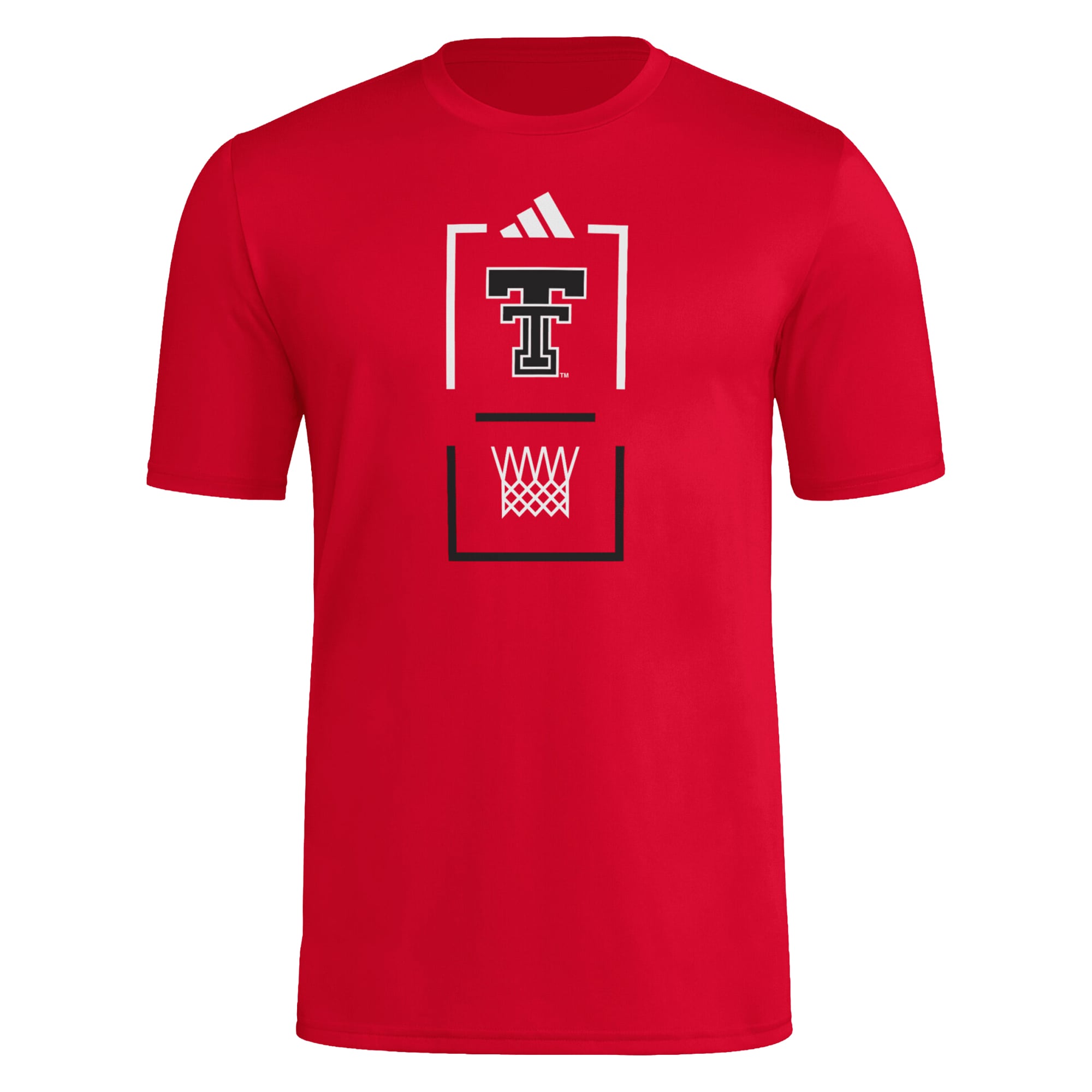 T-shirt d'avant-match adidas rouge Texas Tech Red Raiders pour homme