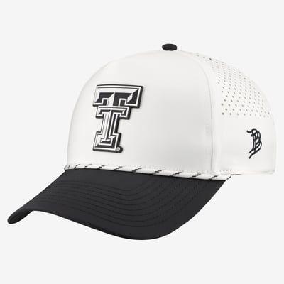  Texas Tech Red Raiders Branded Bills Classic Adjustable Rope Hat - White/Black