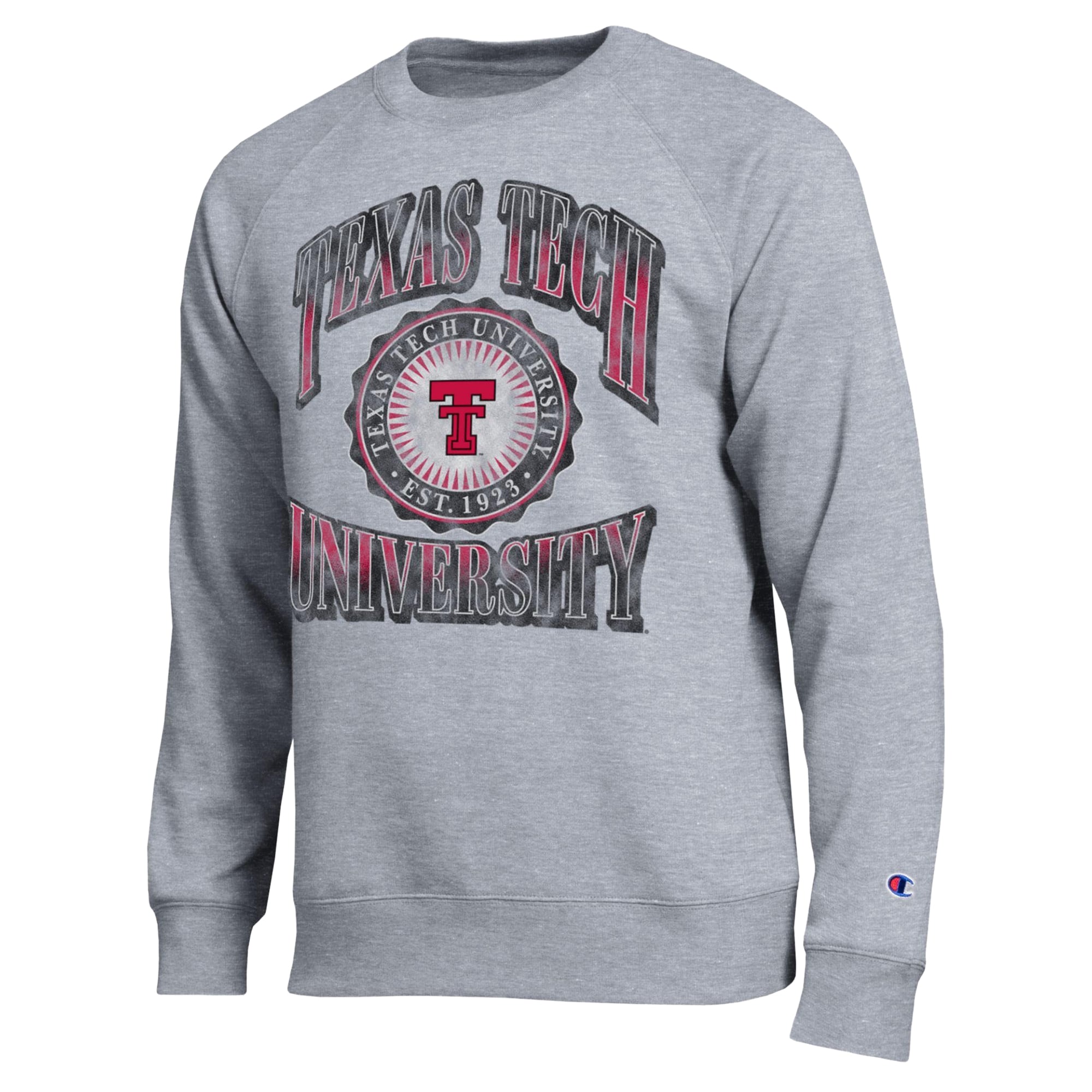 Sweat-shirt Champion pour homme, gris chiné, Texas Tech Red Raiders All-Star