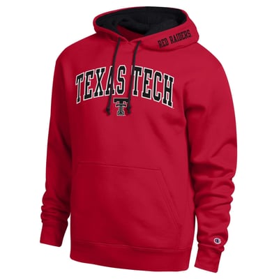  Texas Tech Red Raiders Champion Arch Tackle Twill Hoodie - Red