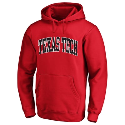  Texas Tech Red Raiders Champion Big & Tall Arch Over Tackle Twill Hoodie - Red