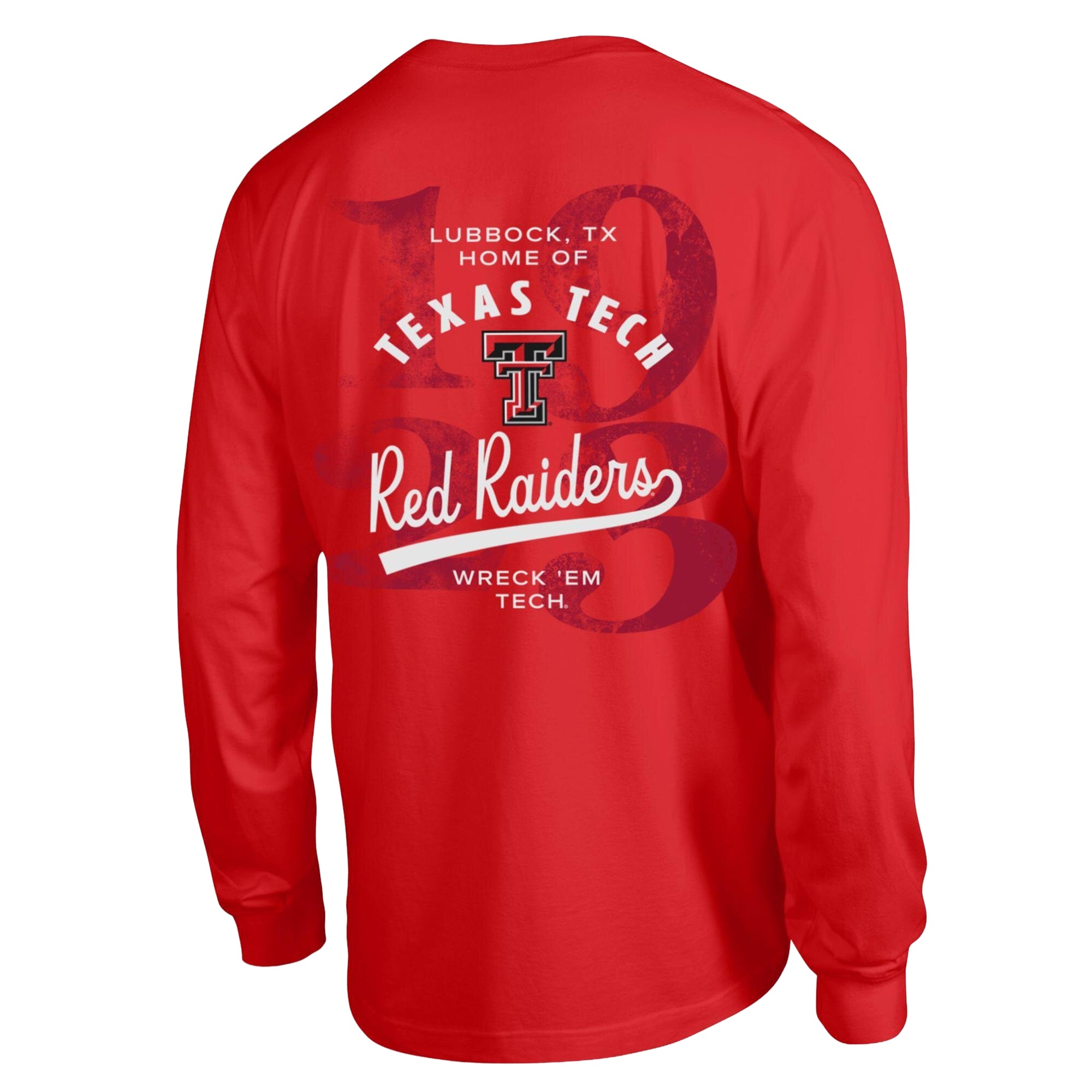 Men's Champion Red Texas Tech Raiders Laminated All-Star Long Sleeve T-Shirt