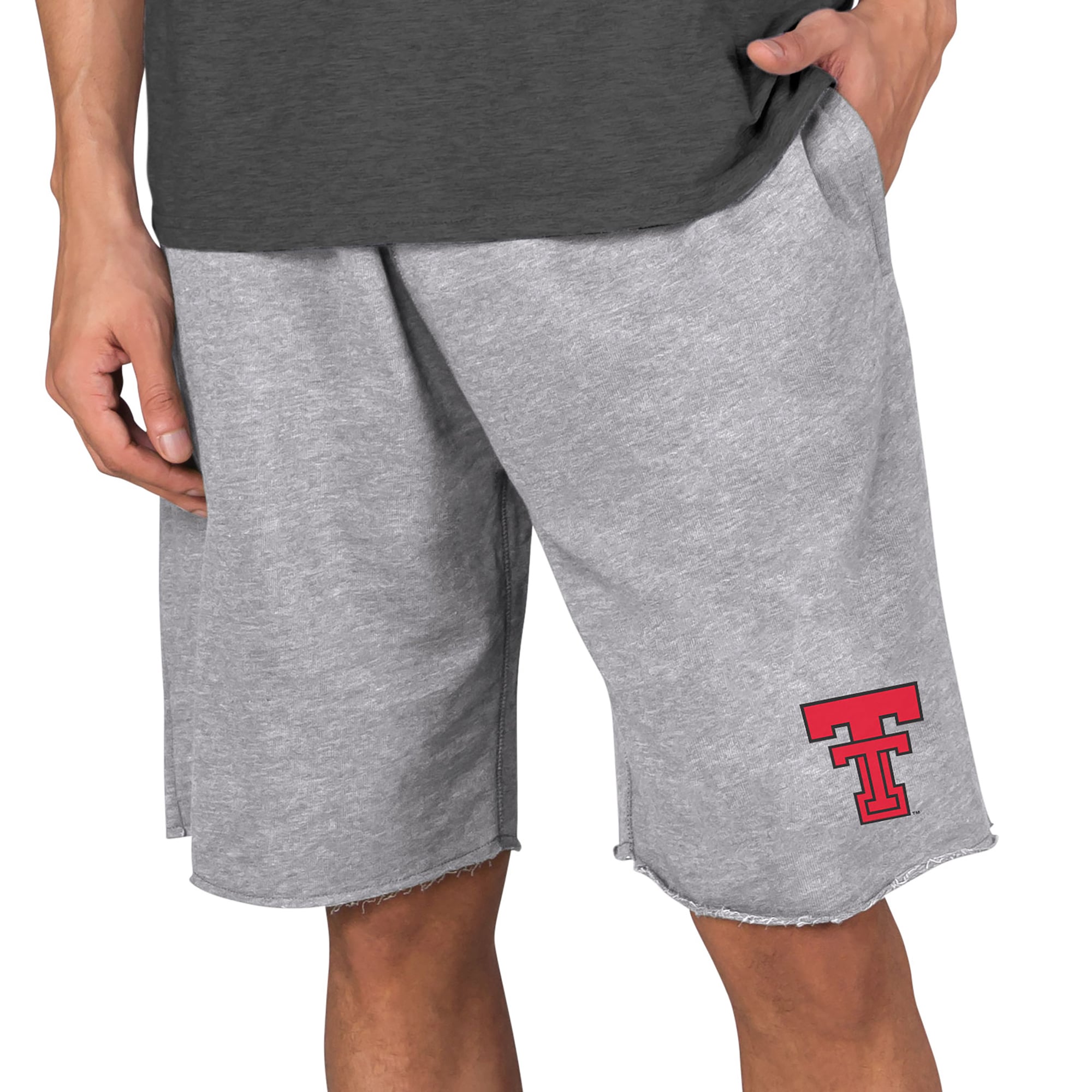 Men's Concepts Sport Gray Texas Tech Red Raiders Mainstream Terry Shorts