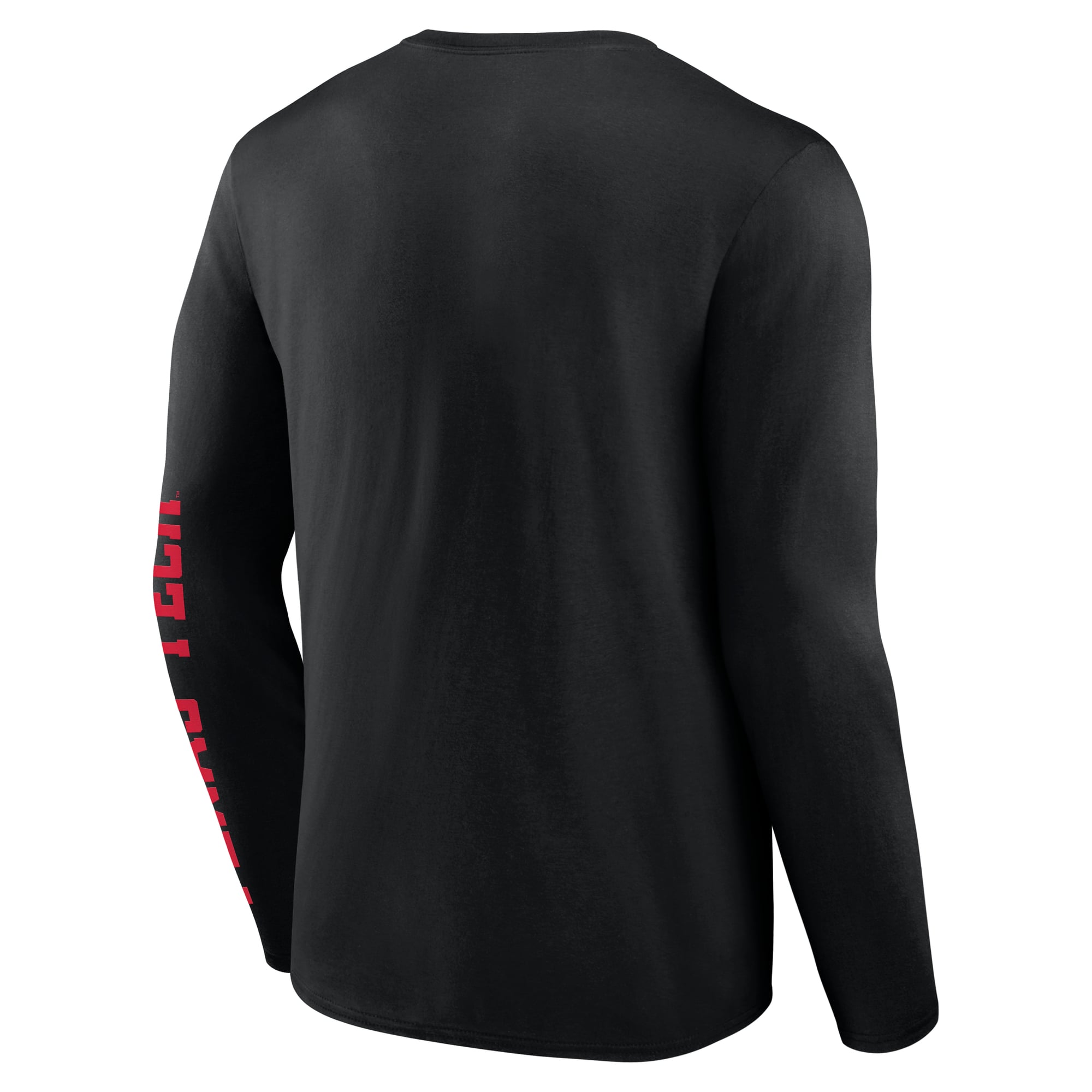 T-shirt à manches longues pour homme, logo athlétique noir, Texas Tech Red Raiders, principal