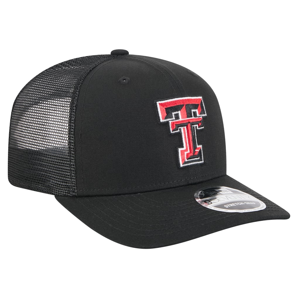 Men's New Era Black Texas Tech Red Raiders Primary 9SEVENTY Trucker ...
