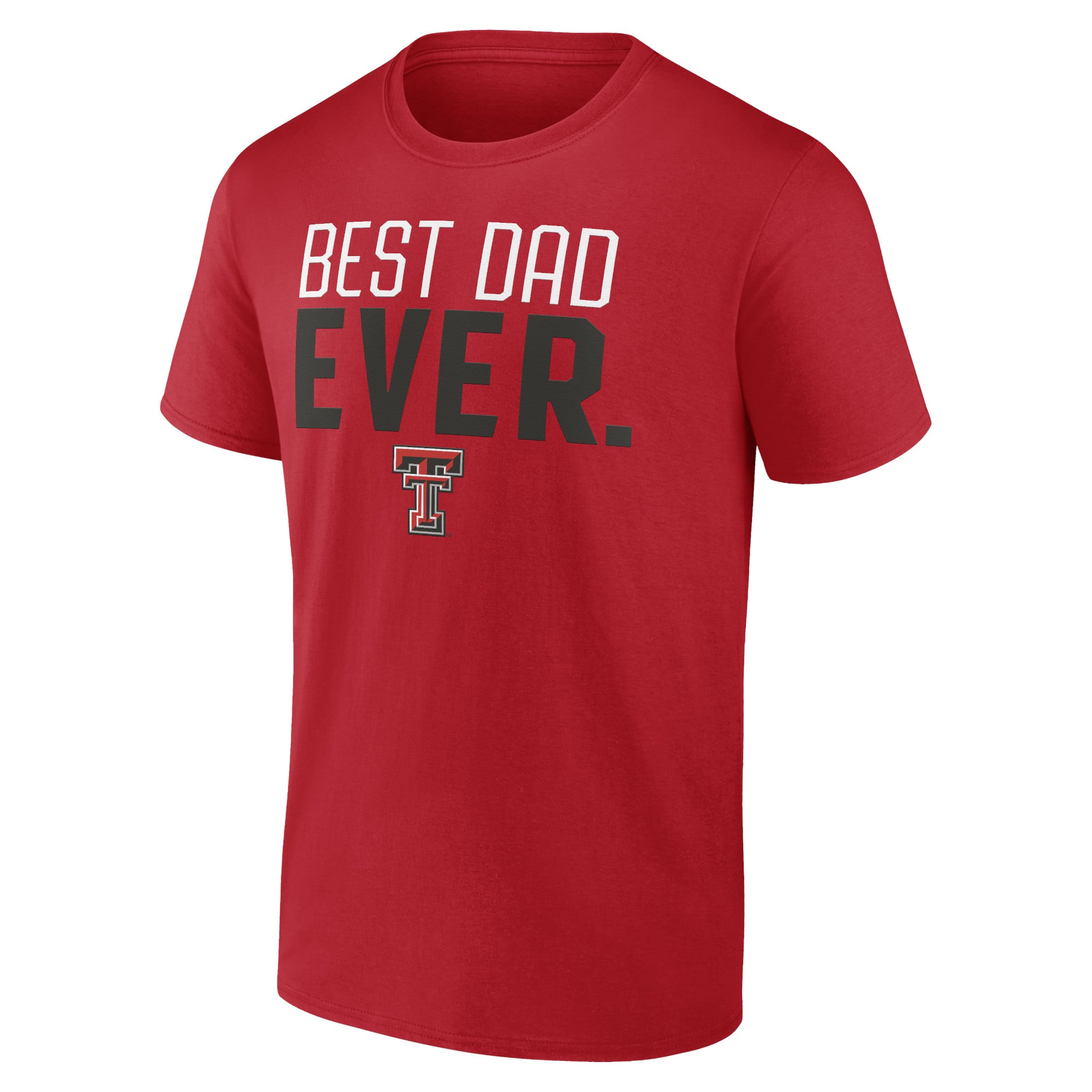 Men's Red Texas Tech Red Raiders Best Dad Ever T-Shirt
