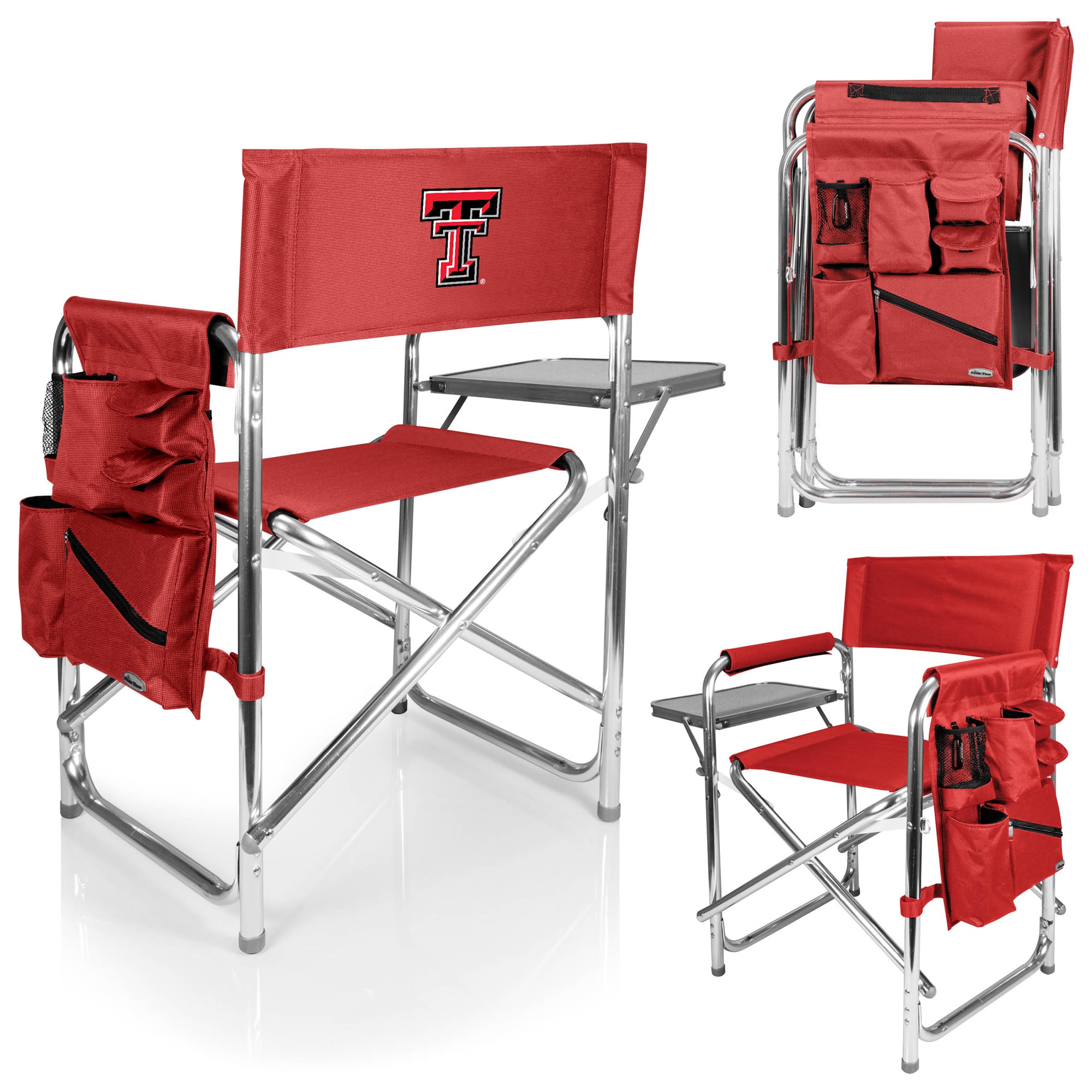 Red Football Computer Chair Johncarlos Miller II Texas Tech Team Sports Red Raiders Folding Sports ...