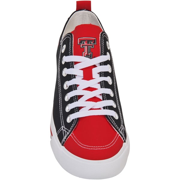 Texas Tech Red Raiders Navy & Red Canvas Slip-On Sneakers by Skicks SKICKS Texas Tech Red Raiders Low Top Shoes main image 2