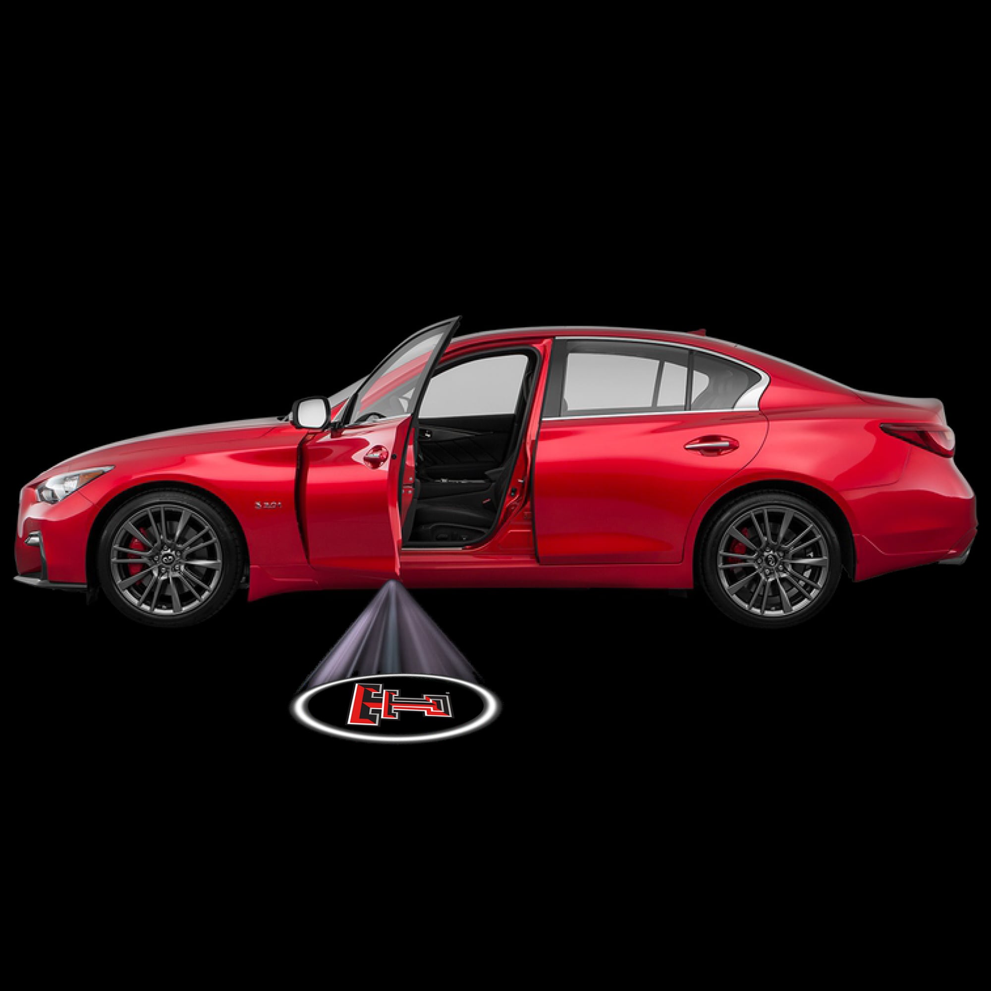 Éclairage de porte de voiture Texas Tech Red Raiders