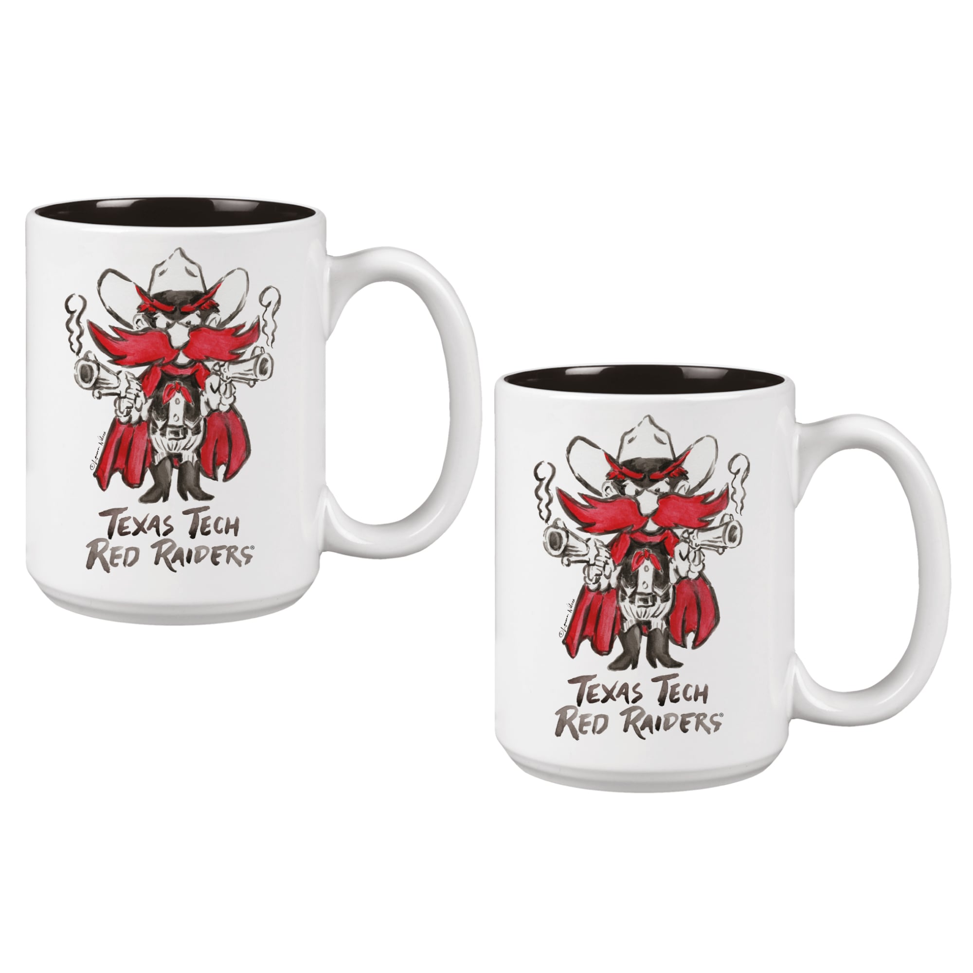 Texas Tech Red Raiders Two-Piece 15oz. Laura Wilcox Mascot Mug Set