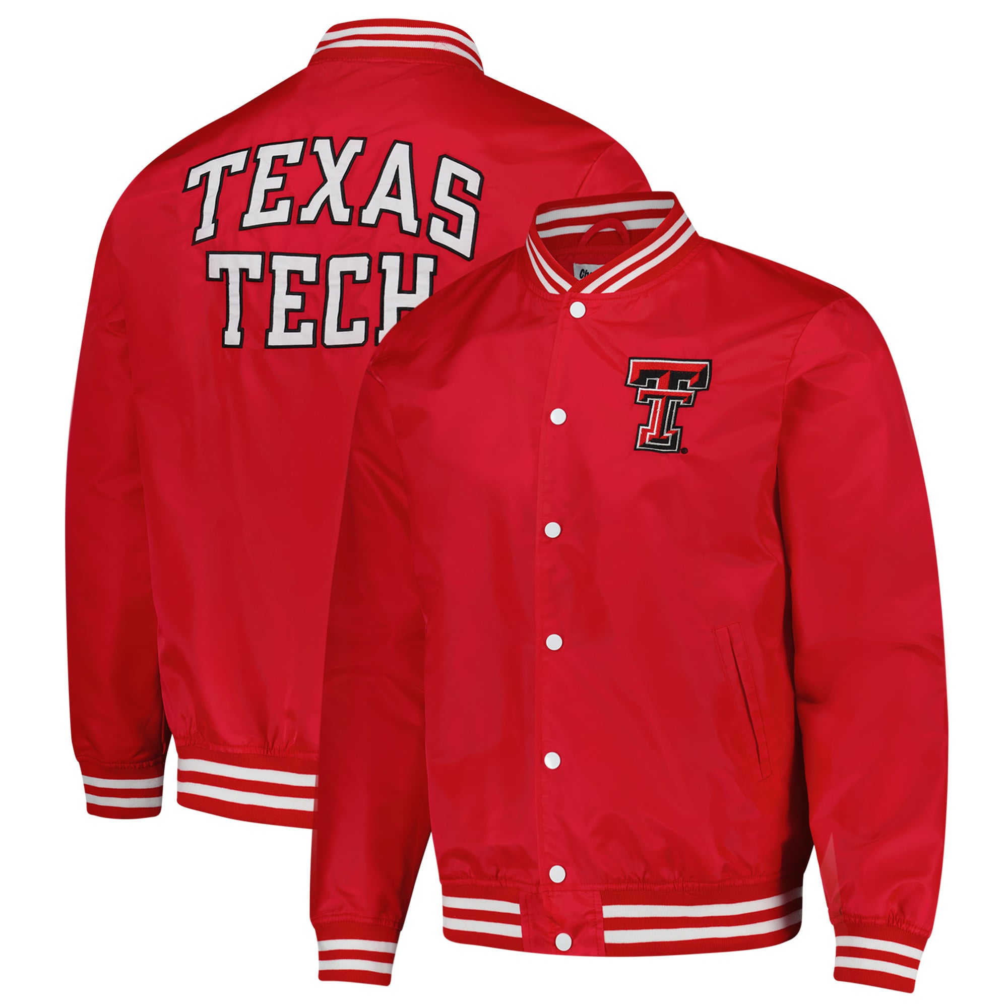 Unisex Charlie Hustle Red Texas Tech Red Raiders Full-Snap Varsity 