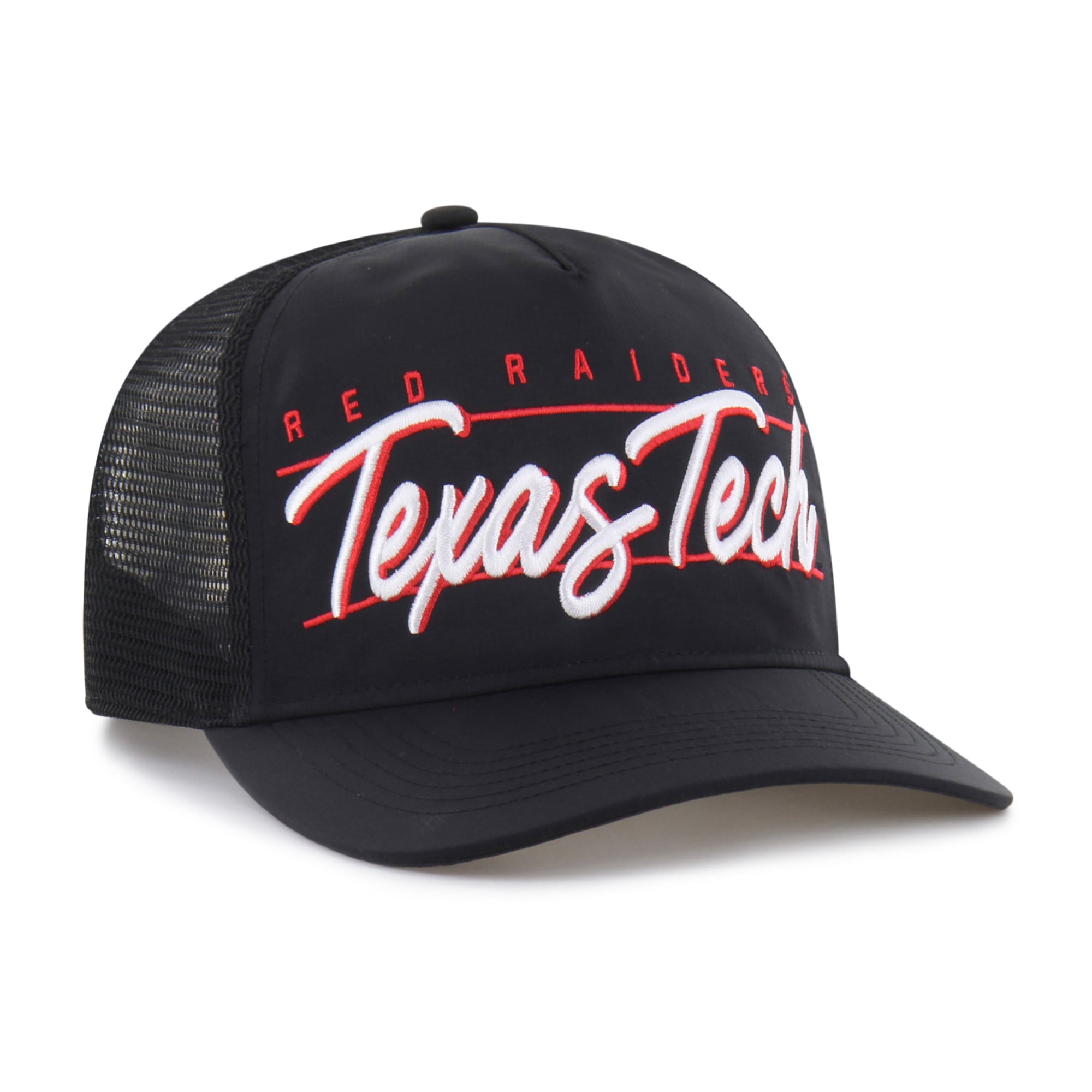 Unisex '47 Black Texas Tech Red Raiders brrr° Condor Mesh Hitch Adjustable Hat