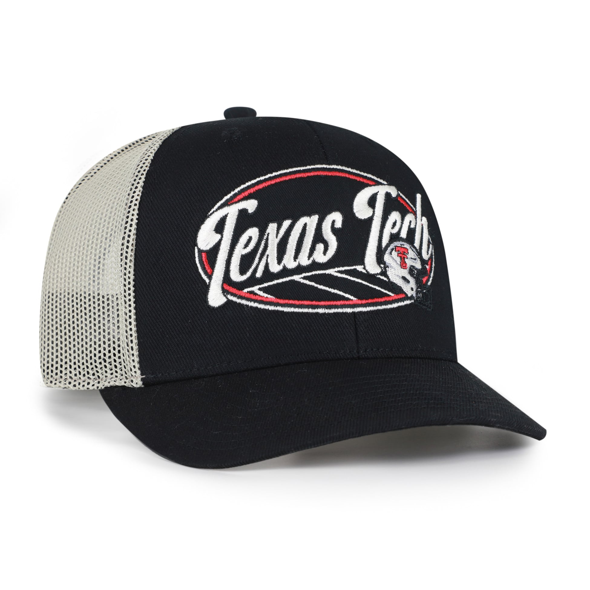 Casquette trucker unisexe '47 Black Texas Tech Red Raiders Enfield ajustable