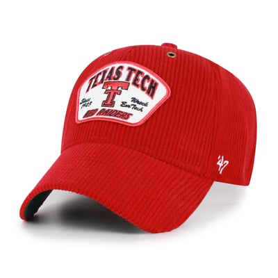 Texas Tech Red Raiders '47 Unisex Accordia Corduroy MVP Adjustable Hat - Red