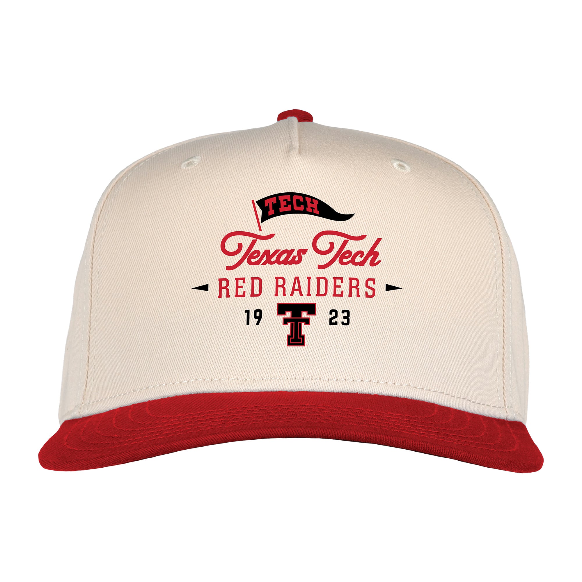 Casquette unisexe Ahead Cream Texas Tech Red Raiders, modèle ajustable de 1995