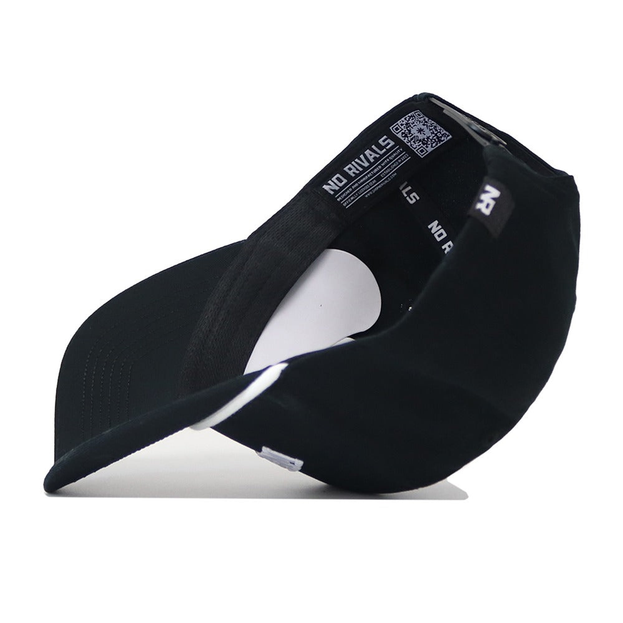 Casquette unisexe No Rivals noire Texas Tech Red Raiders avec corde à l'envers ajustable