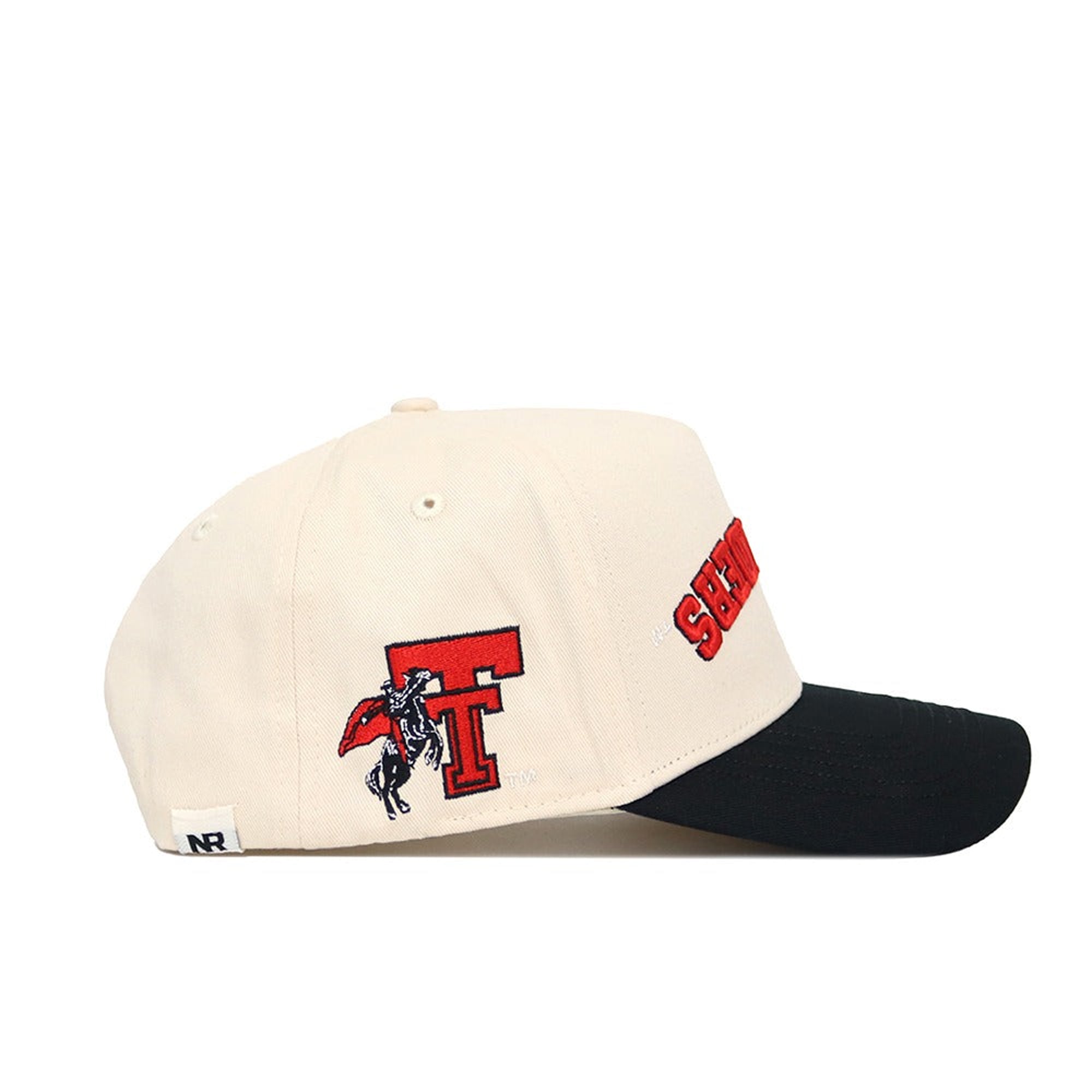 Casquette unisexe No Rivals naturelle/noire Texas Tech rouge Raiders à couleurs classiques inversées, ajustable