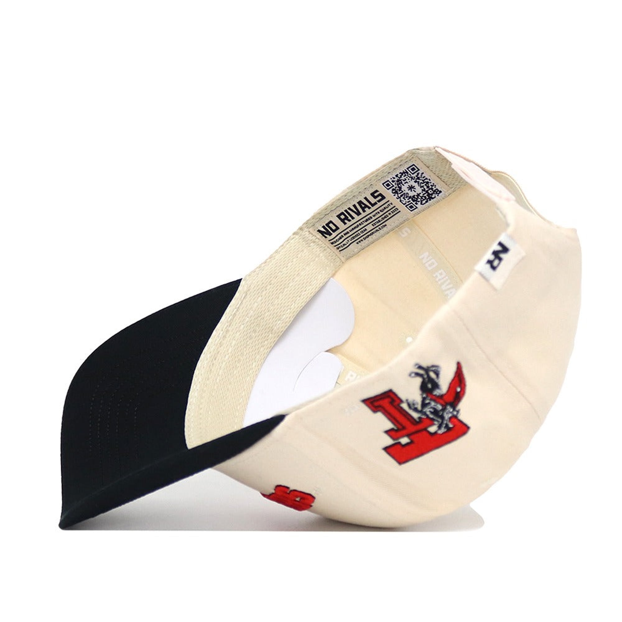 Casquette unisexe No Rivals naturelle/noire Texas Tech rouge Raiders à couleurs classiques inversées, ajustable