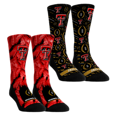  Texas Tech Red Raiders Rock Em Unisex 2025-26 College Football Playoff Two-Pack Crew Sock Set