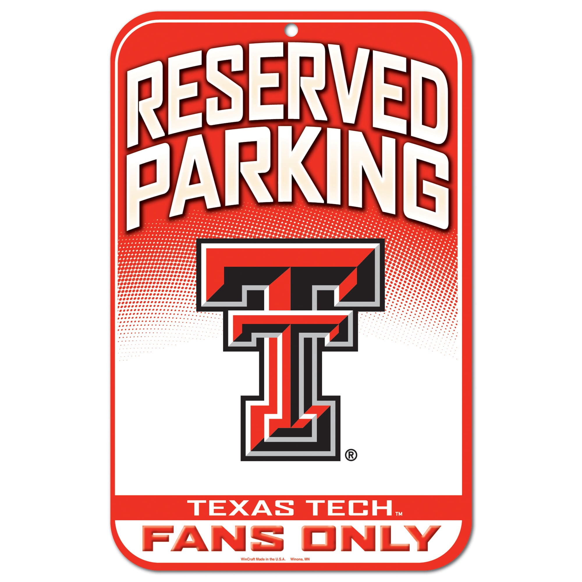 Panneau intérieur/extérieur WinCraft Texas Tech Red Raiders 11" x 17"