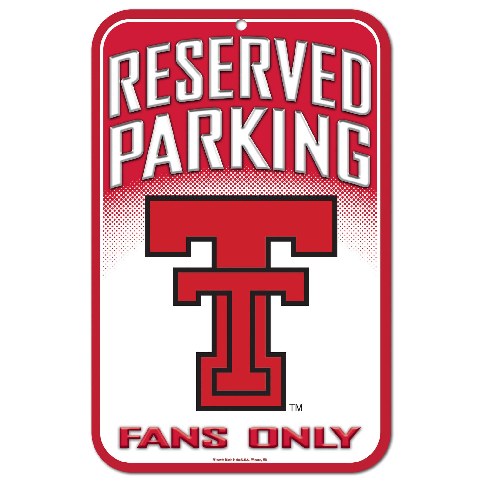WinCraft Texas Tech Red Raiders 11" x 17" Indoor/Outdoor Styrene Sign