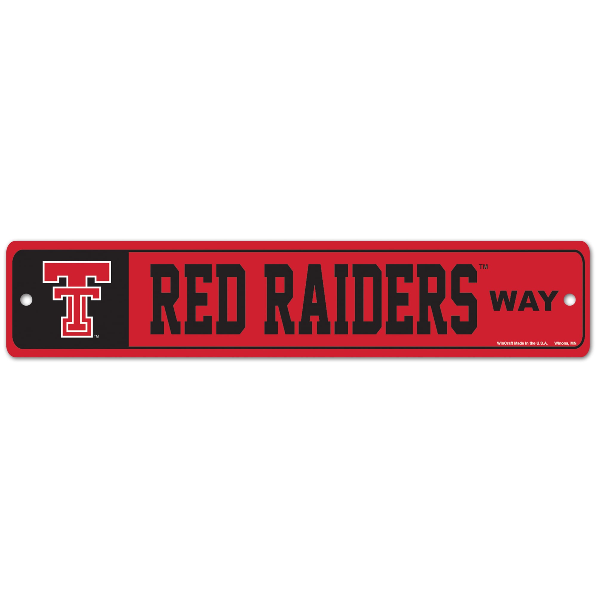 WinCraft Texas Tech Red Raiders 3.75" x 19" Street Sign