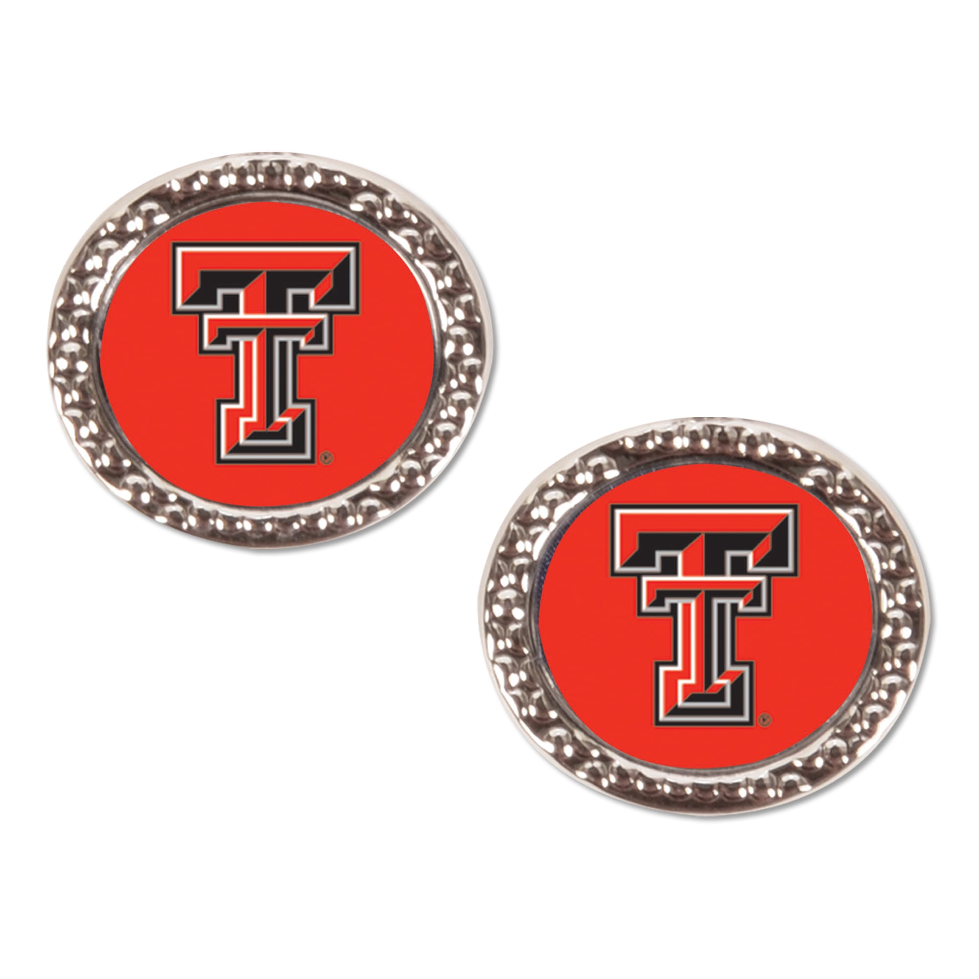 Boucle d'oreille ronde WinCraft Texas Tech Red Raiders