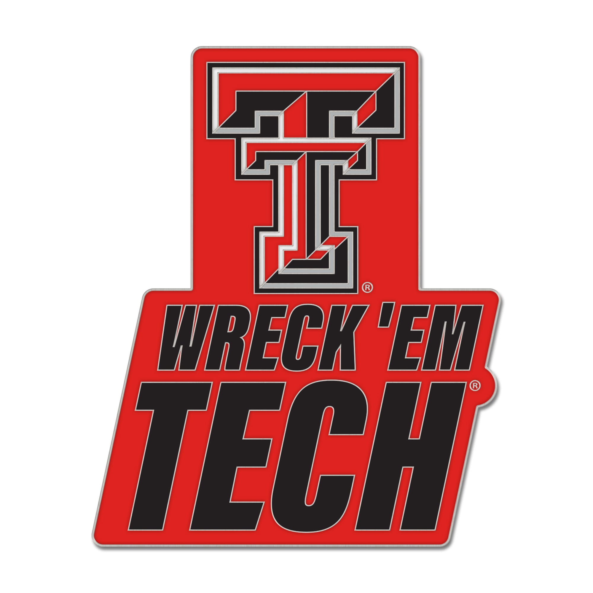 pin de collection WinCraft Texas Tech Red Raiders à slogan