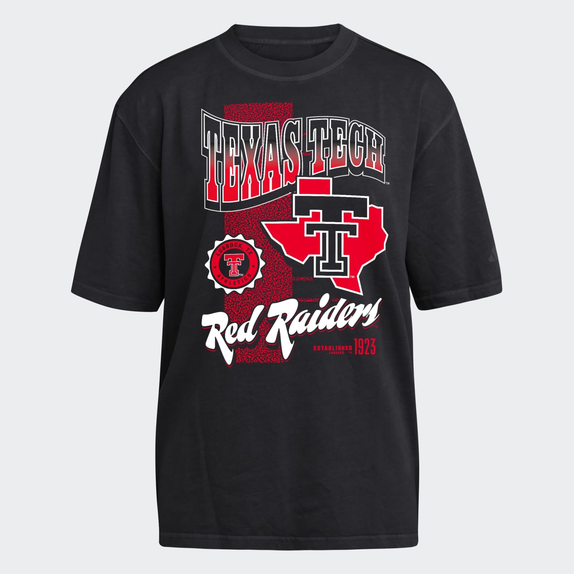 Women's adidas Black Texas Tech Red Raiders Premium Fashion T-Shirt