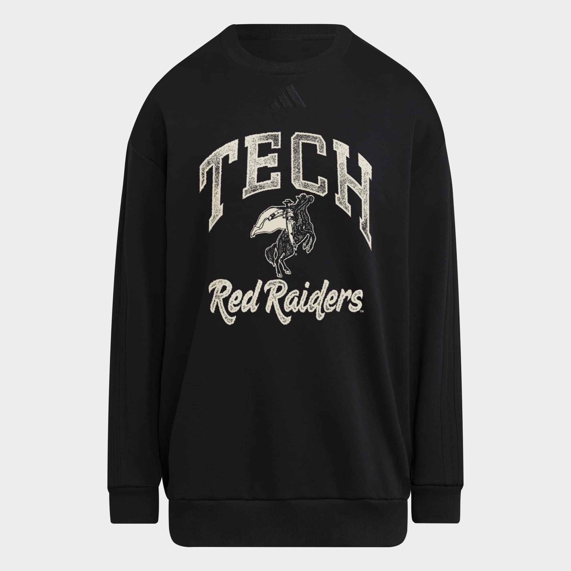 Women's adidas  Black Texas Tech Red Raiders Soft Lux Sweatshirt