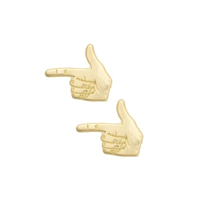 Texas Tech Red Raiders CANVAS Style Women's 24K Gold-Plated Stamped Earrings