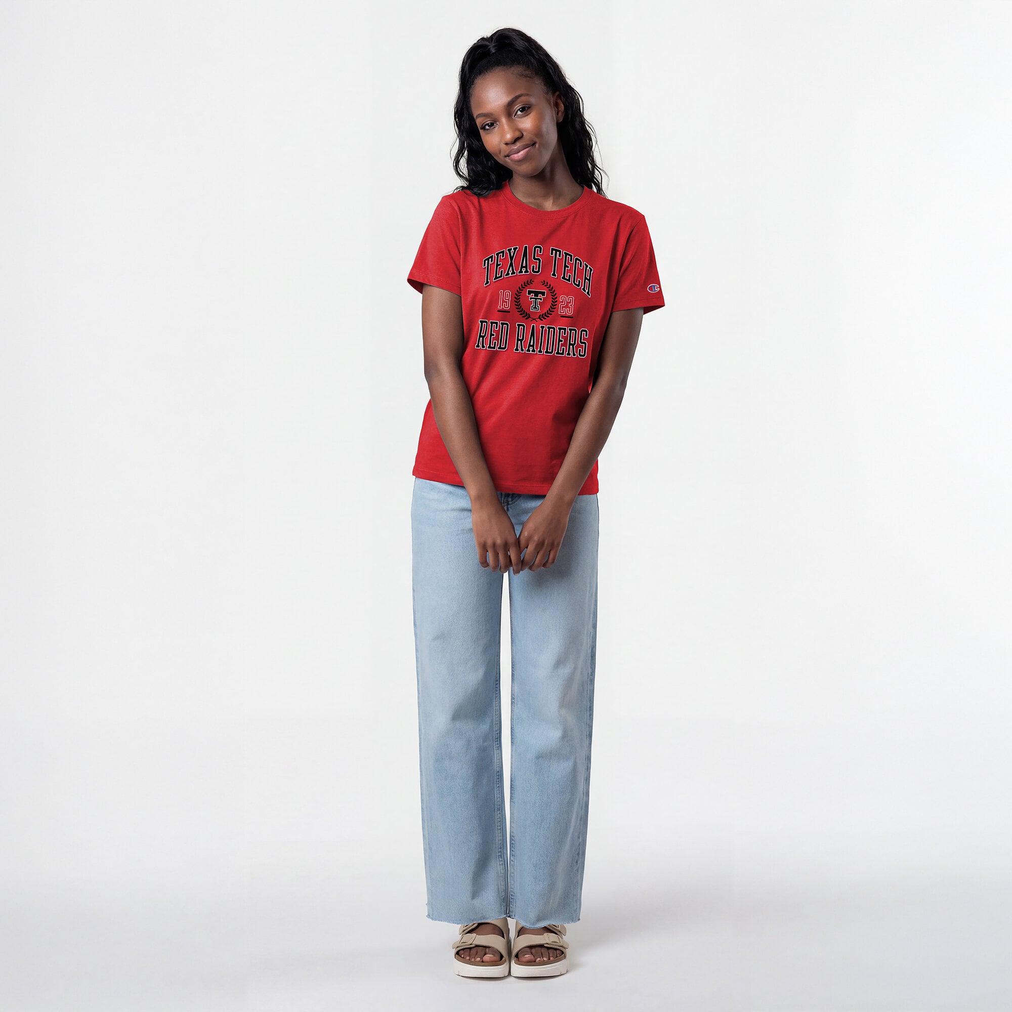 Women's Champion Red Texas Tech Raiders Lifestyle T-Shirt