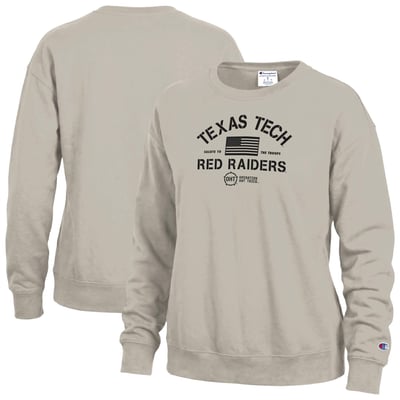 Texas Tech Red Raiders Champion Women's Operation Hat Trick Powerblend Sweatshirt - Tan