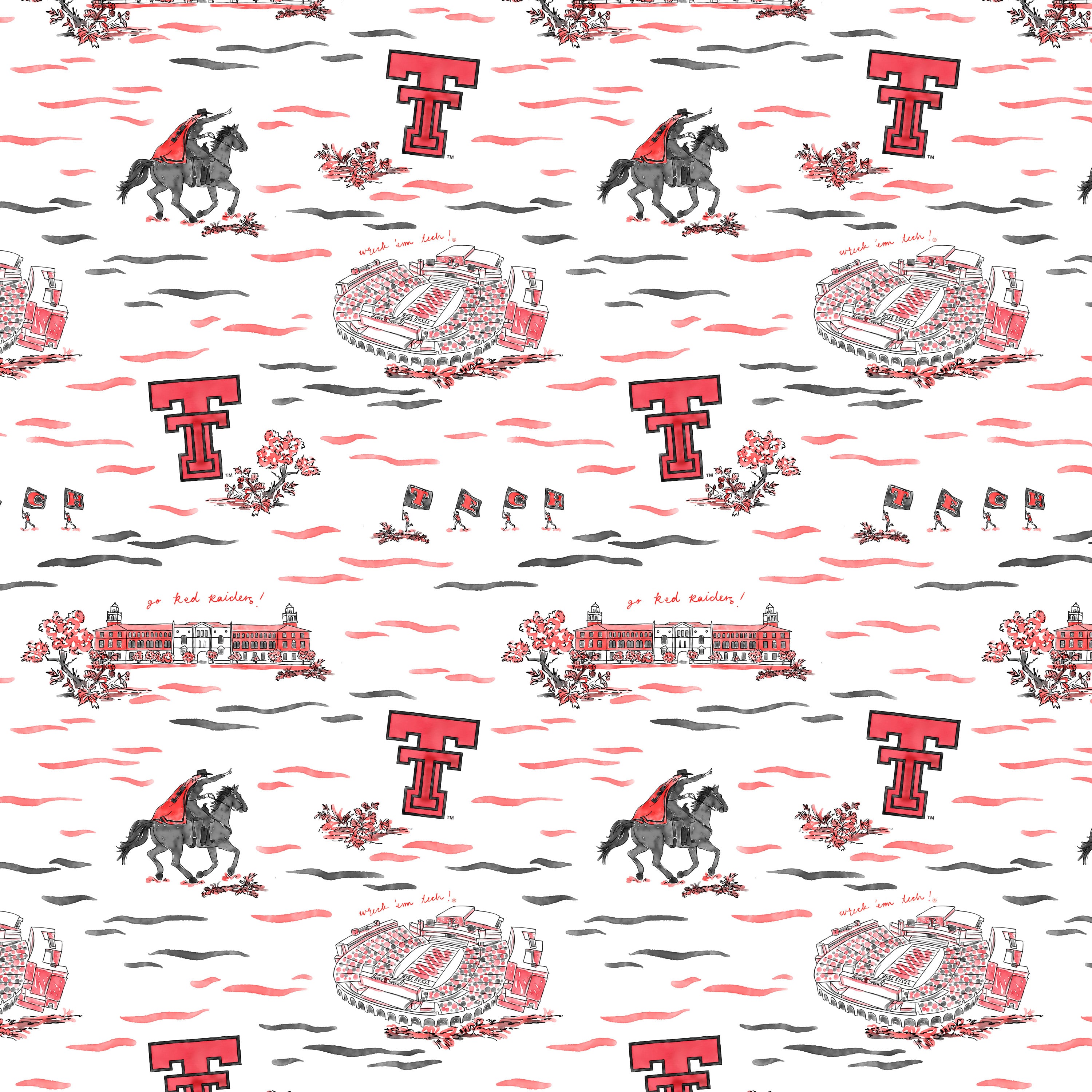 Women's Smith & Quinn White Texas Tech Red Raiders Toile Molly Skort