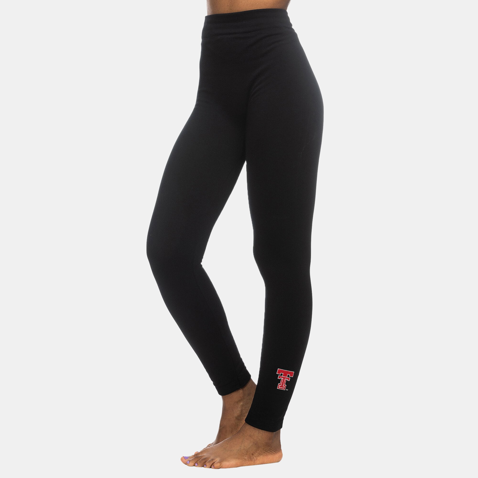 Women's ZooZatz Black Texas Tech Red Raiders Fleece Leggings