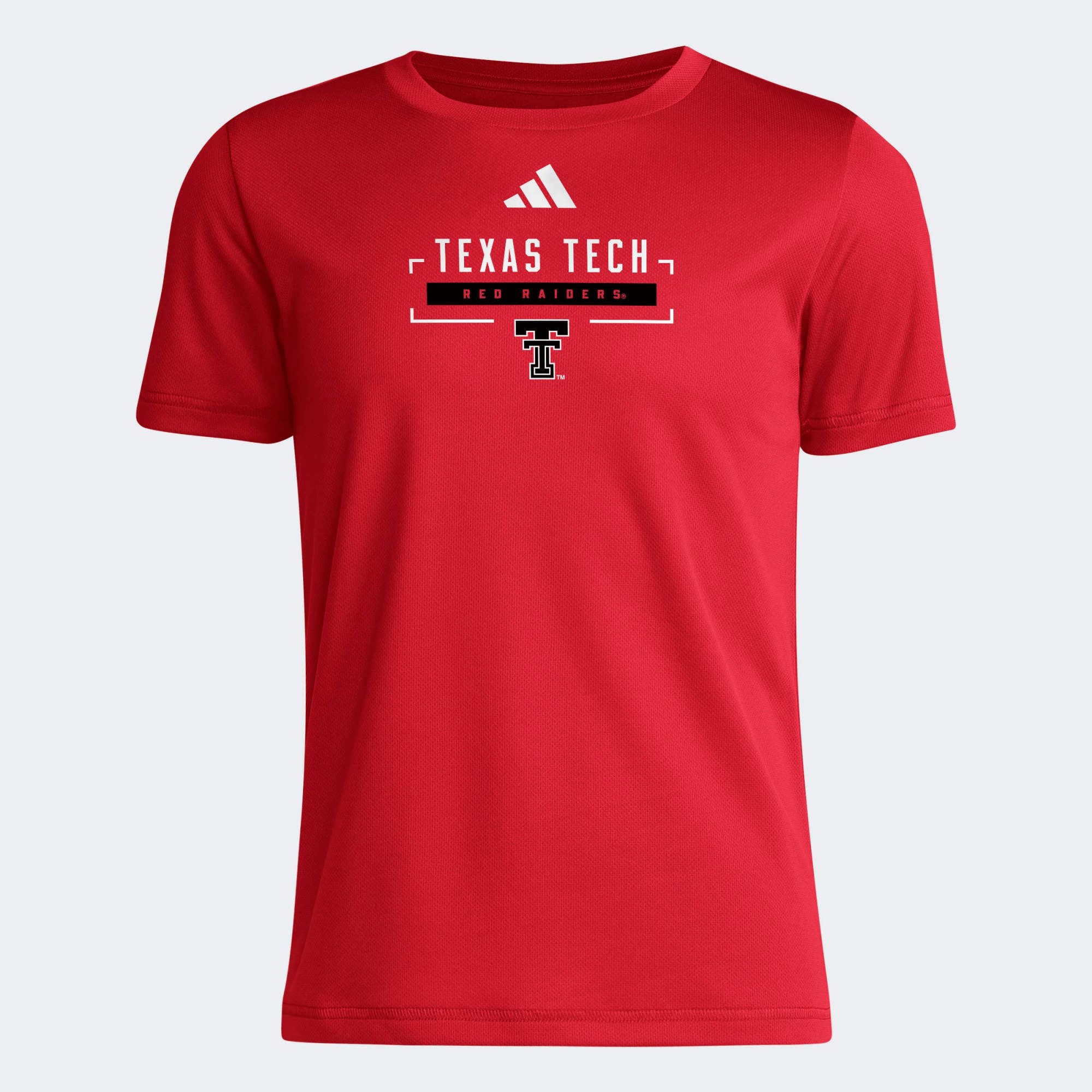 Youth adidas Red Texas Tech Raiders AEROREADY Pre-Game T-Shirt