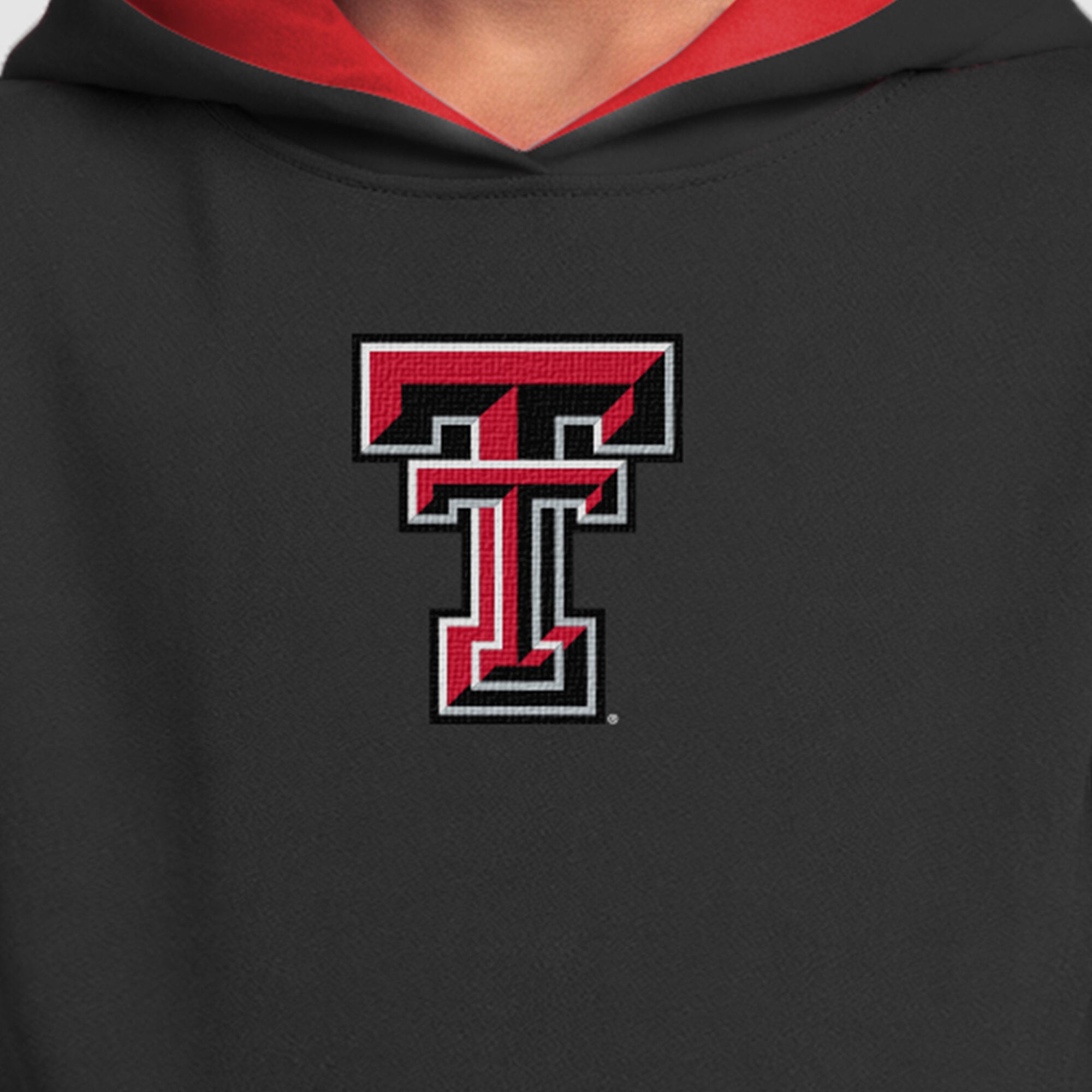 Youth Champion  Black Texas Tech Red Raiders Fleece Hoodie